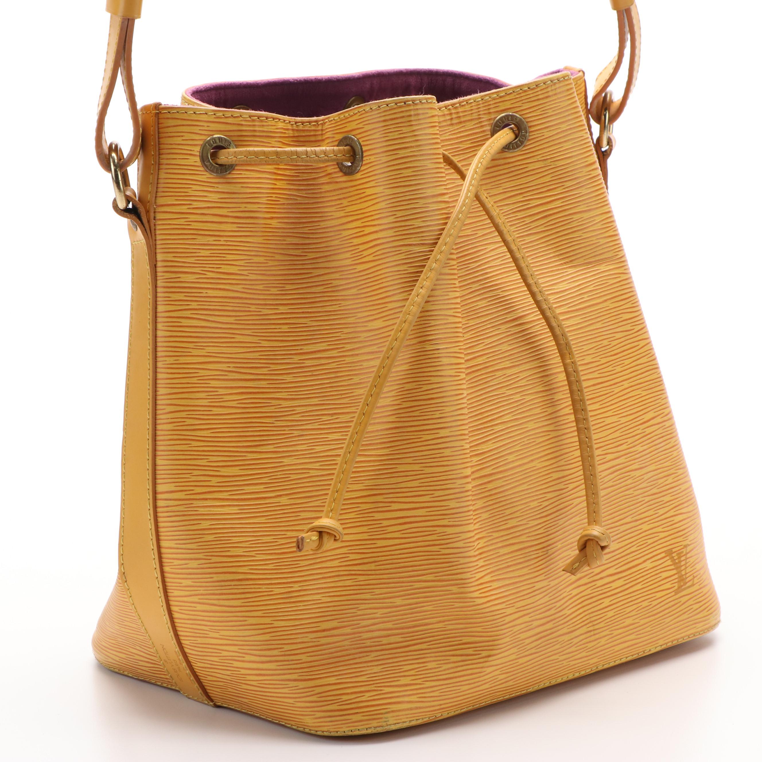 Louis Vuitton Noe Shoulder Bag in Yellow Epi leather