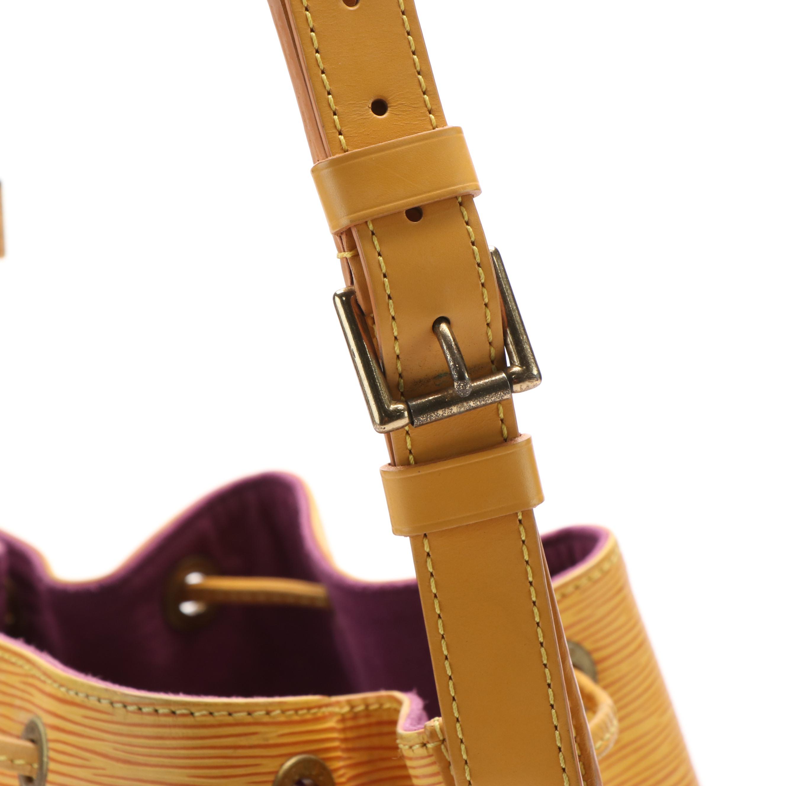 Louis Vuitton Noe Shoulder Bag in Yellow Epi leather