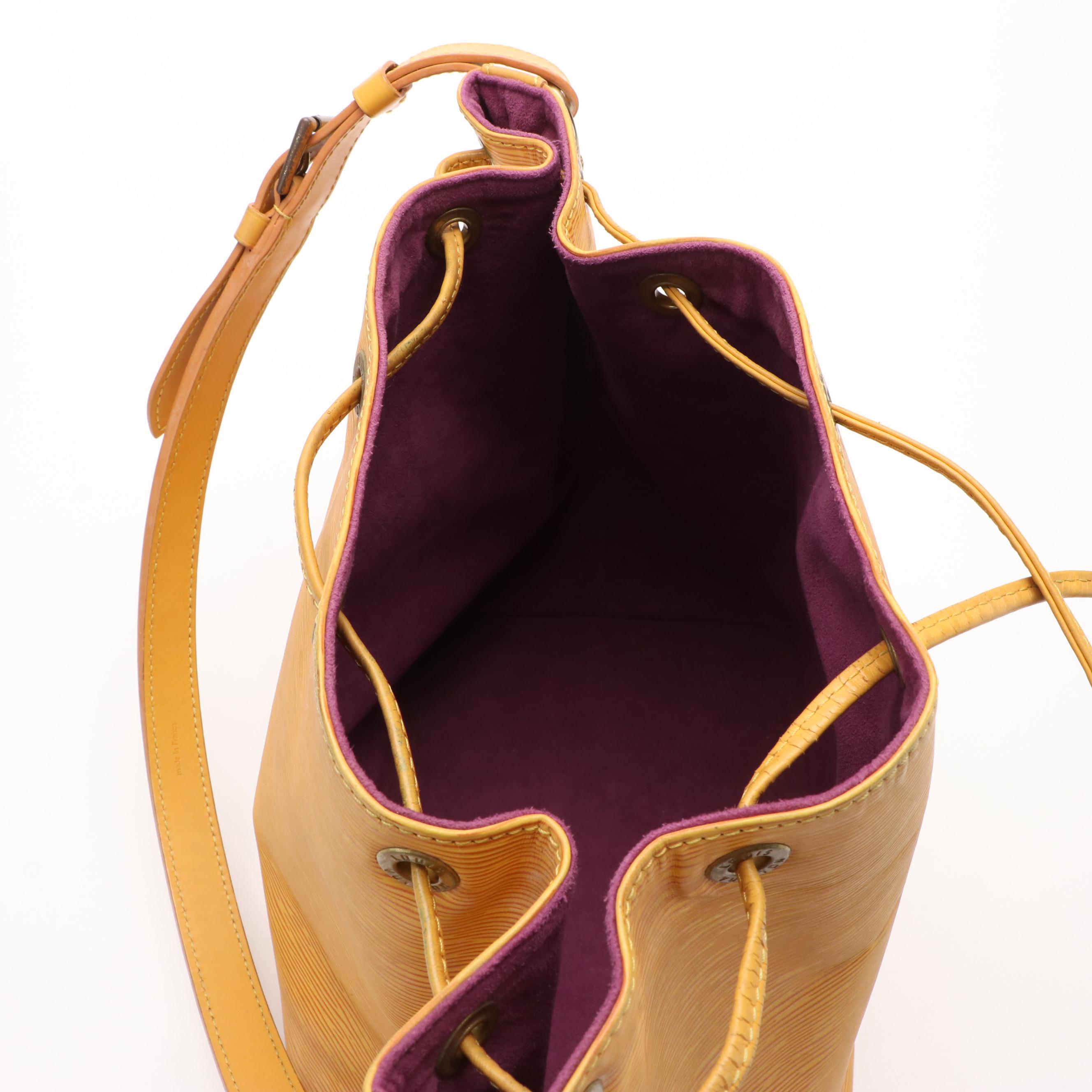 Louis Vuitton Noe Shoulder Bag in Yellow Epi leather