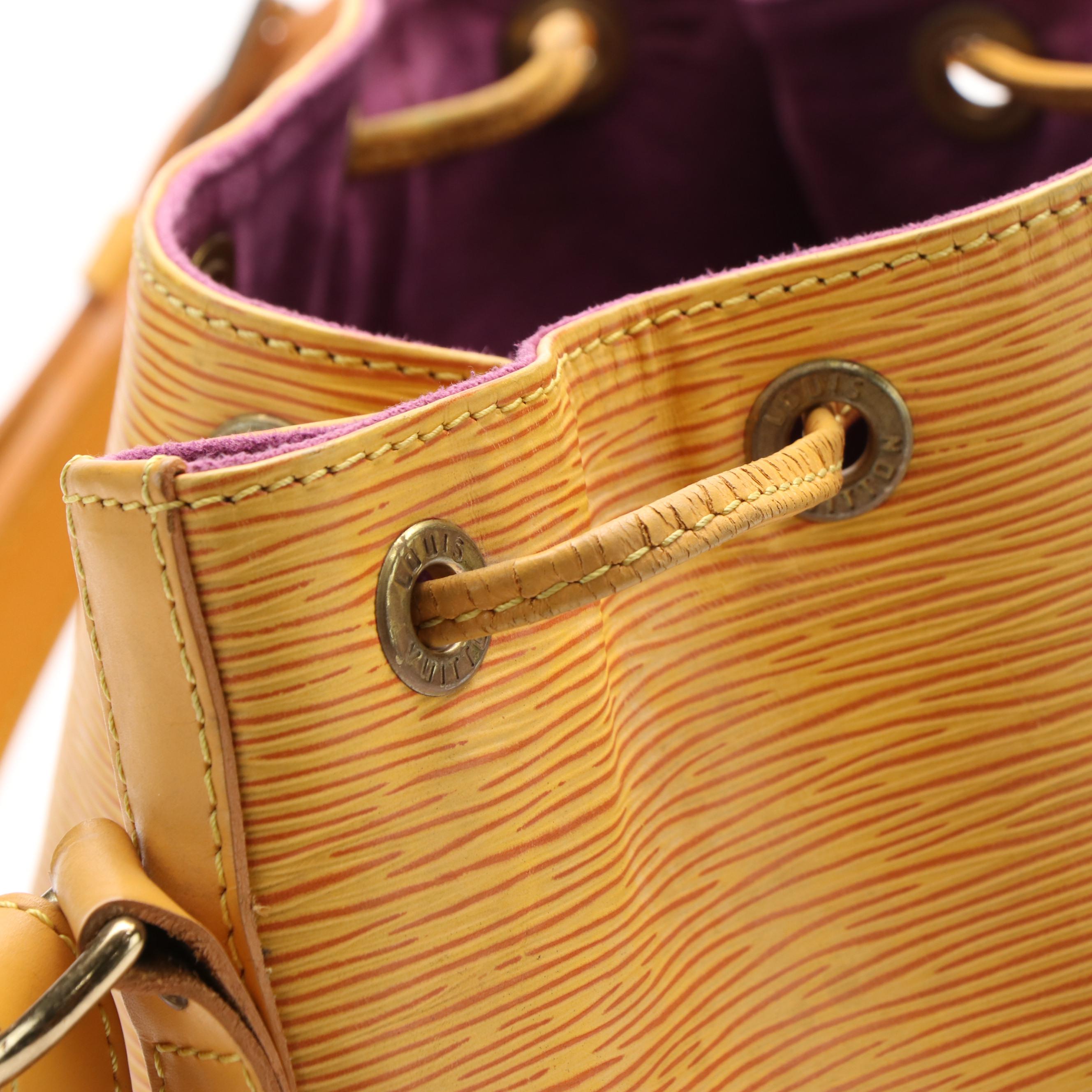 Louis Vuitton Noe Shoulder Bag in Yellow Epi leather