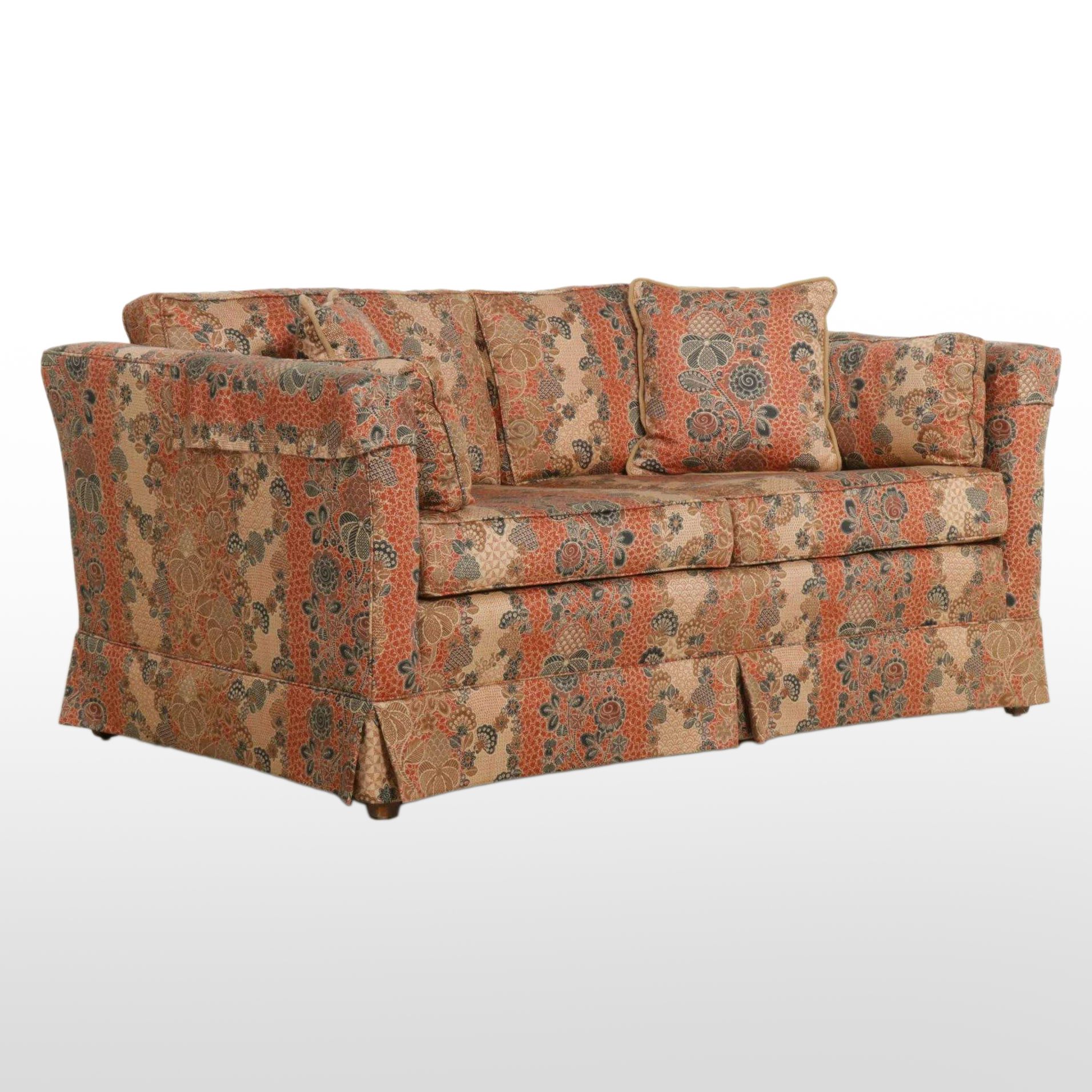 Shuford Furniture for Ci Bon Interiors Floral-Upholstered Loveseat