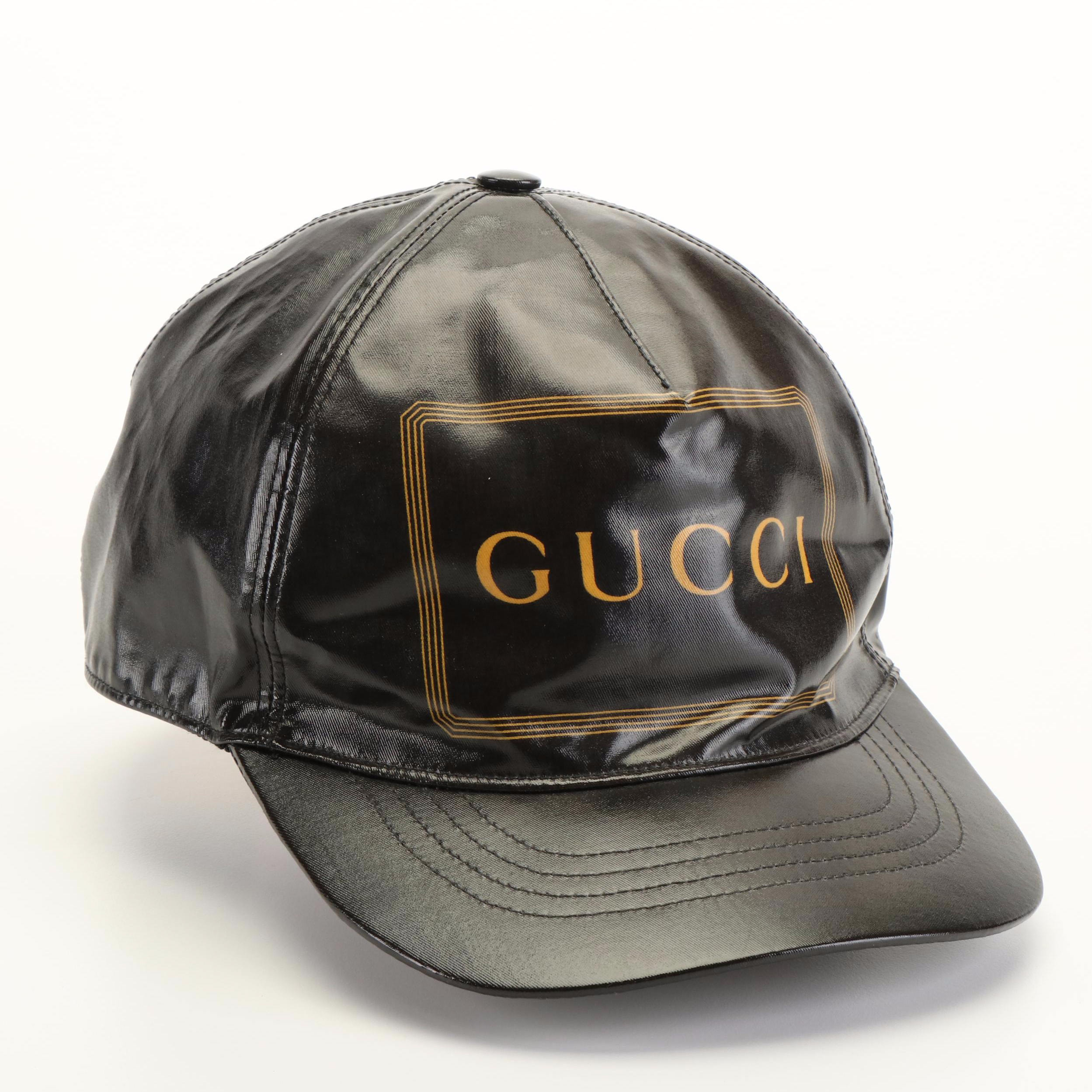 Gucci Montecarlo Rap Black Logo  Baseball Cap