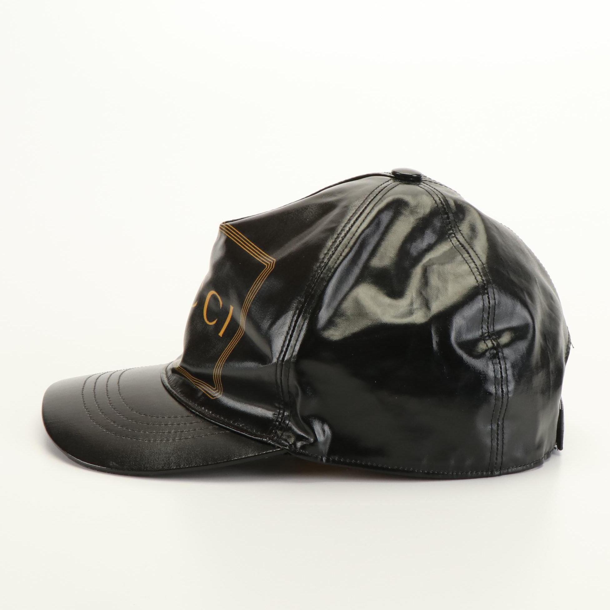 Gucci Montecarlo Rap Black Logo  Baseball Cap