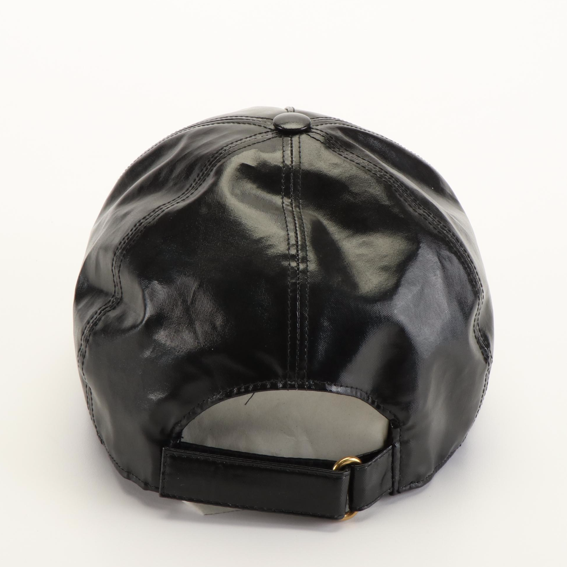 Gucci Montecarlo Rap Black Logo  Baseball Cap