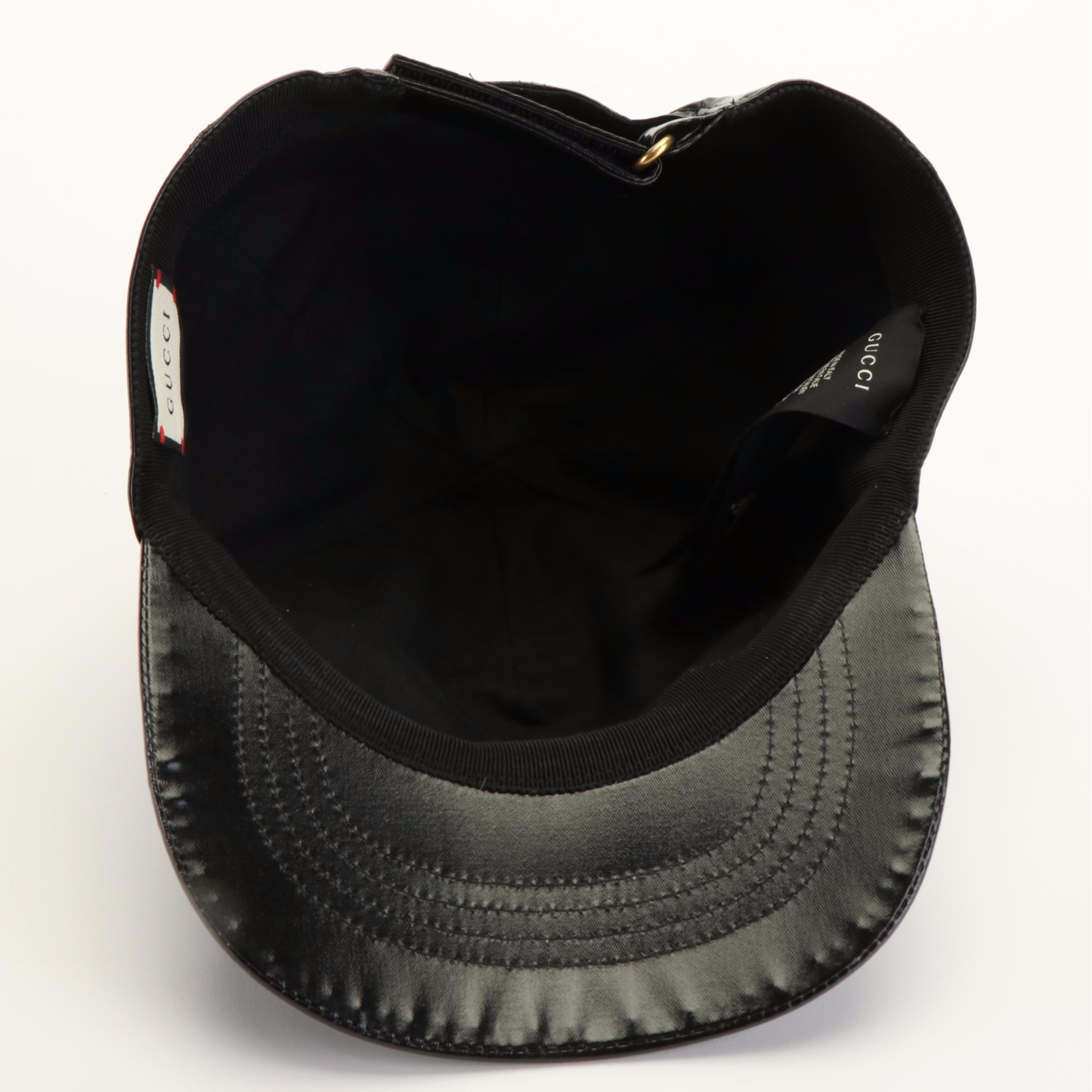 Gucci Montecarlo Rap Black Logo  Baseball Cap