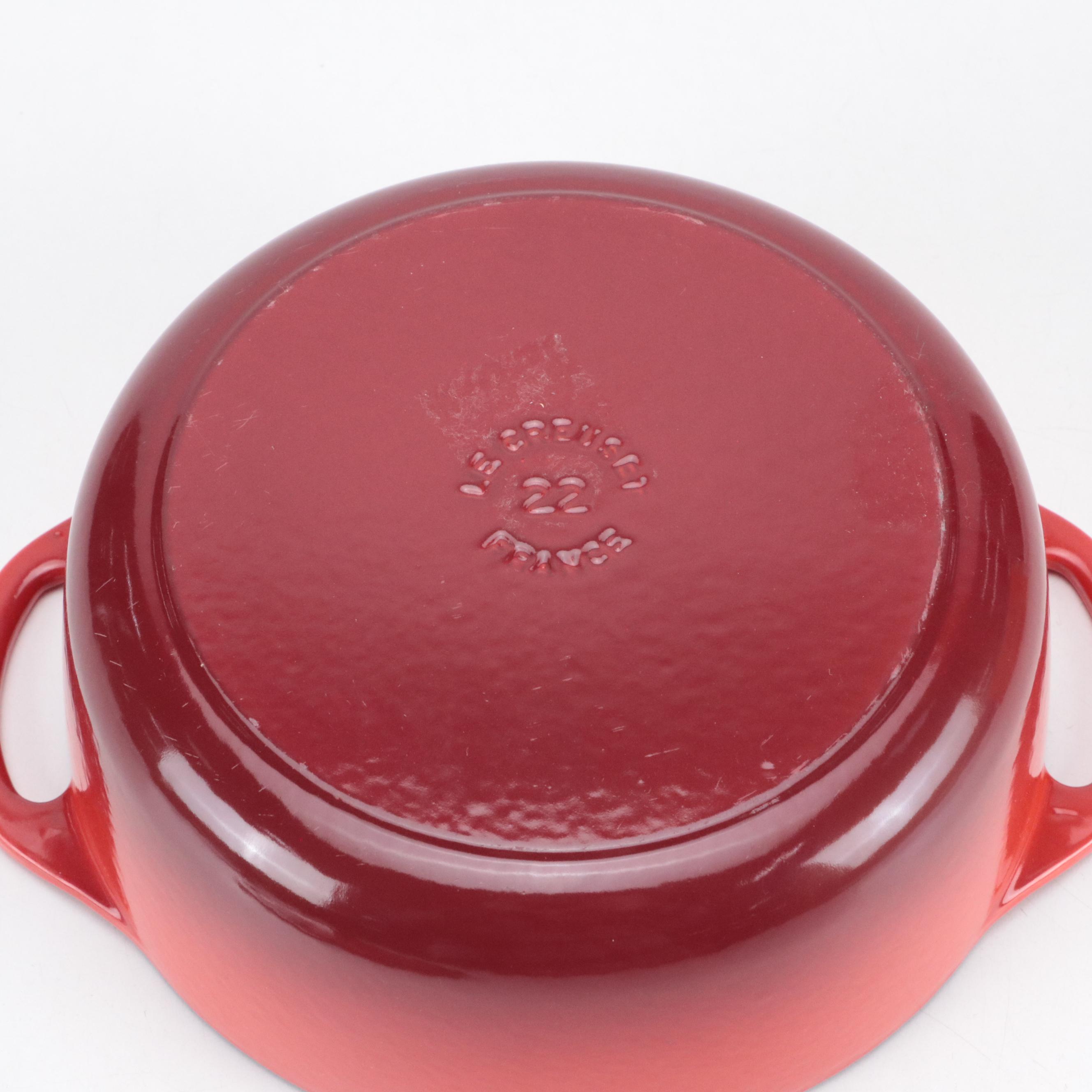 Le Creuset Enameled Cast Iron French Oven with Stoneware Camembert Bakers