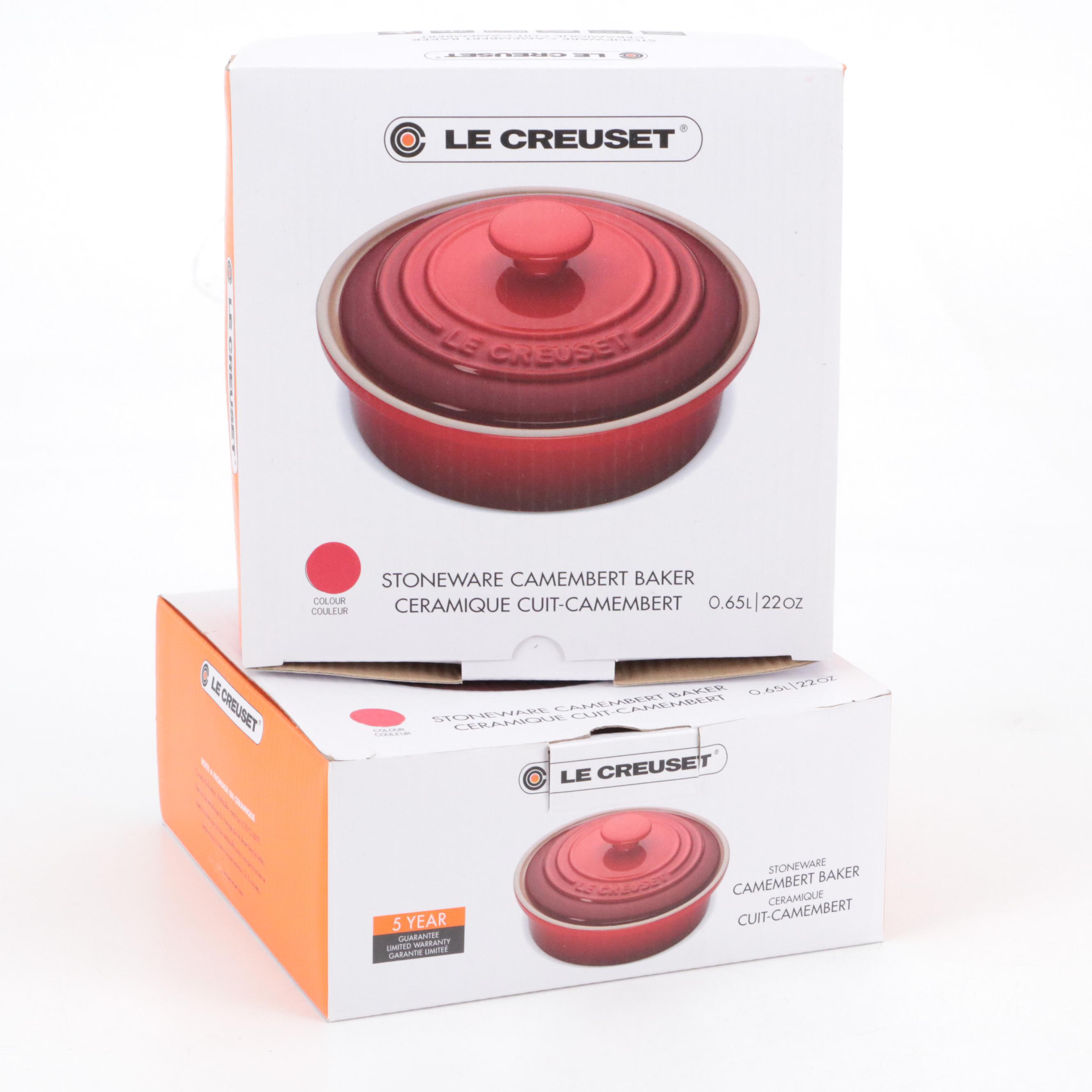 Le Creuset Enameled Cast Iron French Oven with Stoneware Camembert Bakers