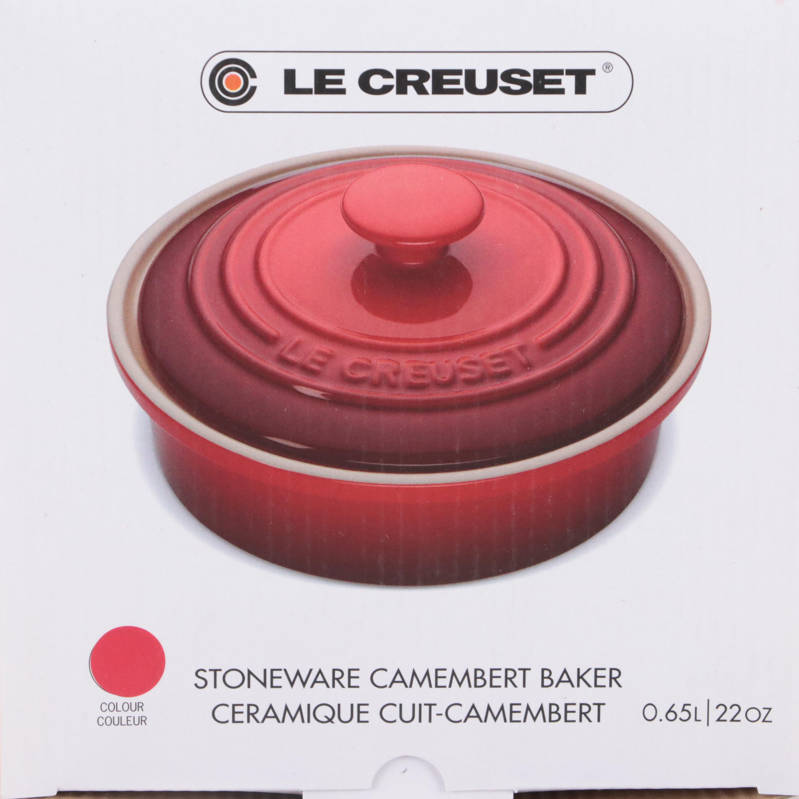 Le Creuset Enameled Cast Iron French Oven with Stoneware Camembert Bakers