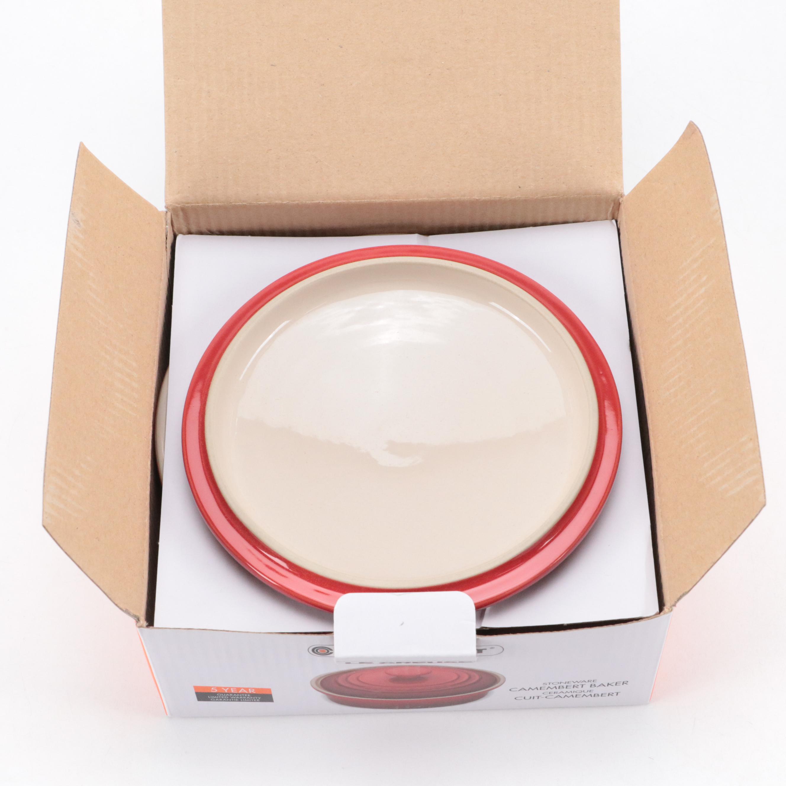 Le Creuset Enameled Cast Iron French Oven with Stoneware Camembert Bakers