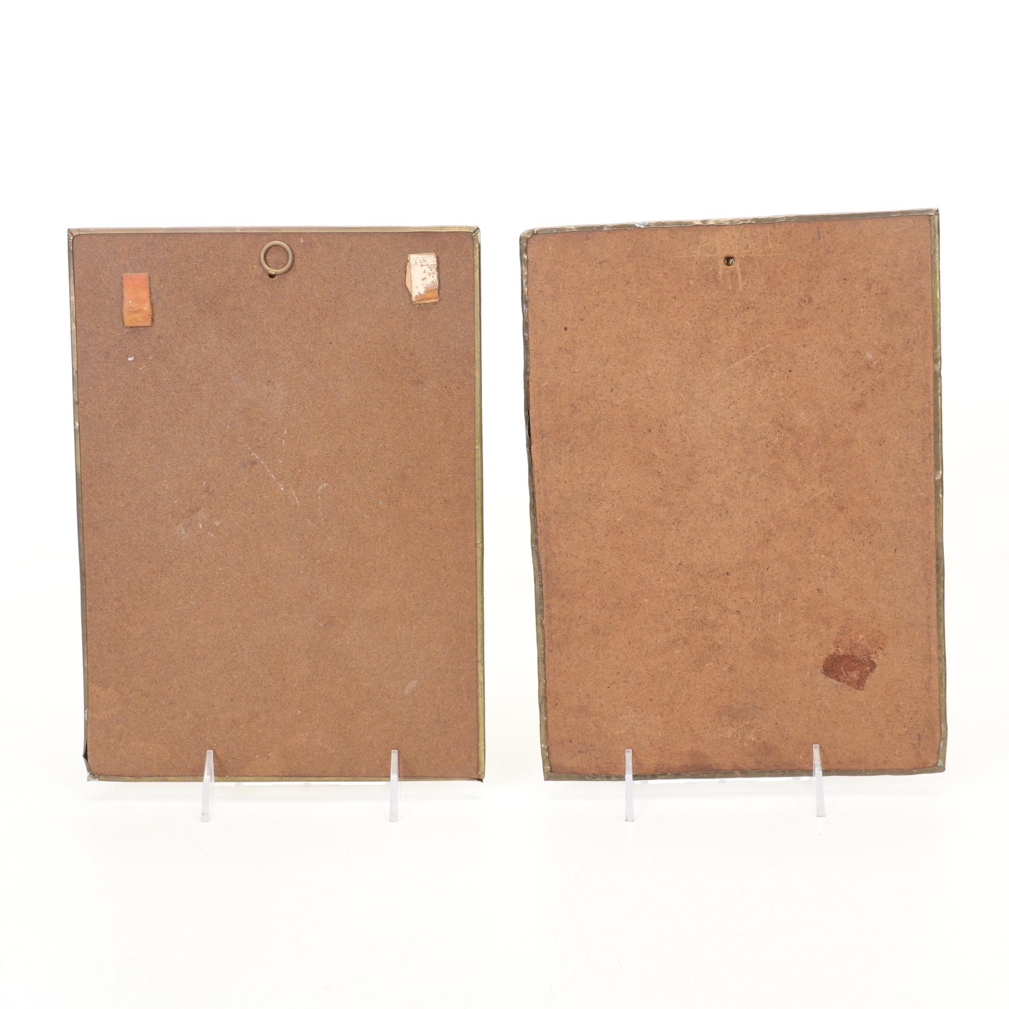 Manning & Bowman Copper Percolator, Brass Porringer and Other Wall Decor