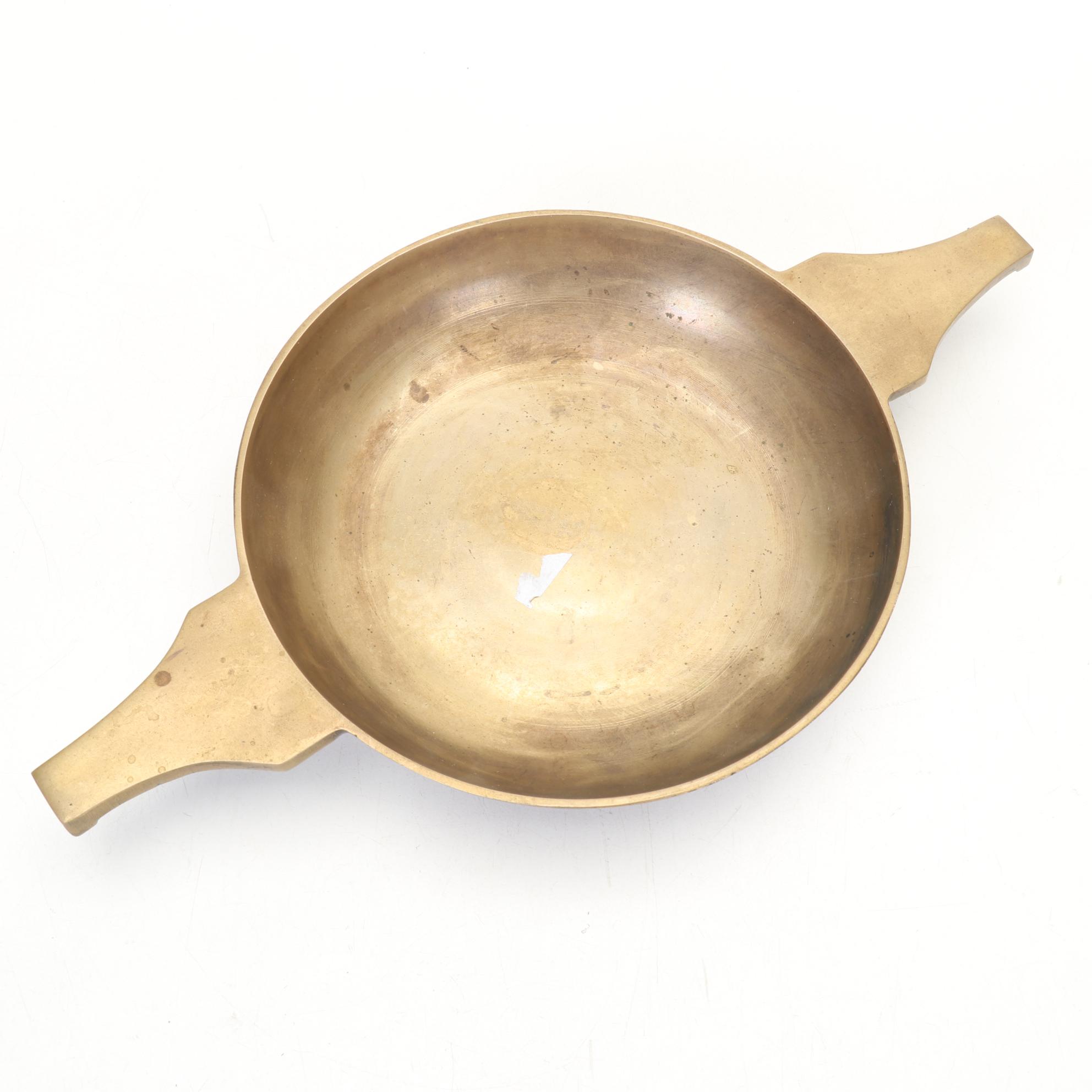 Manning & Bowman Copper Percolator, Brass Porringer and Other Wall Decor