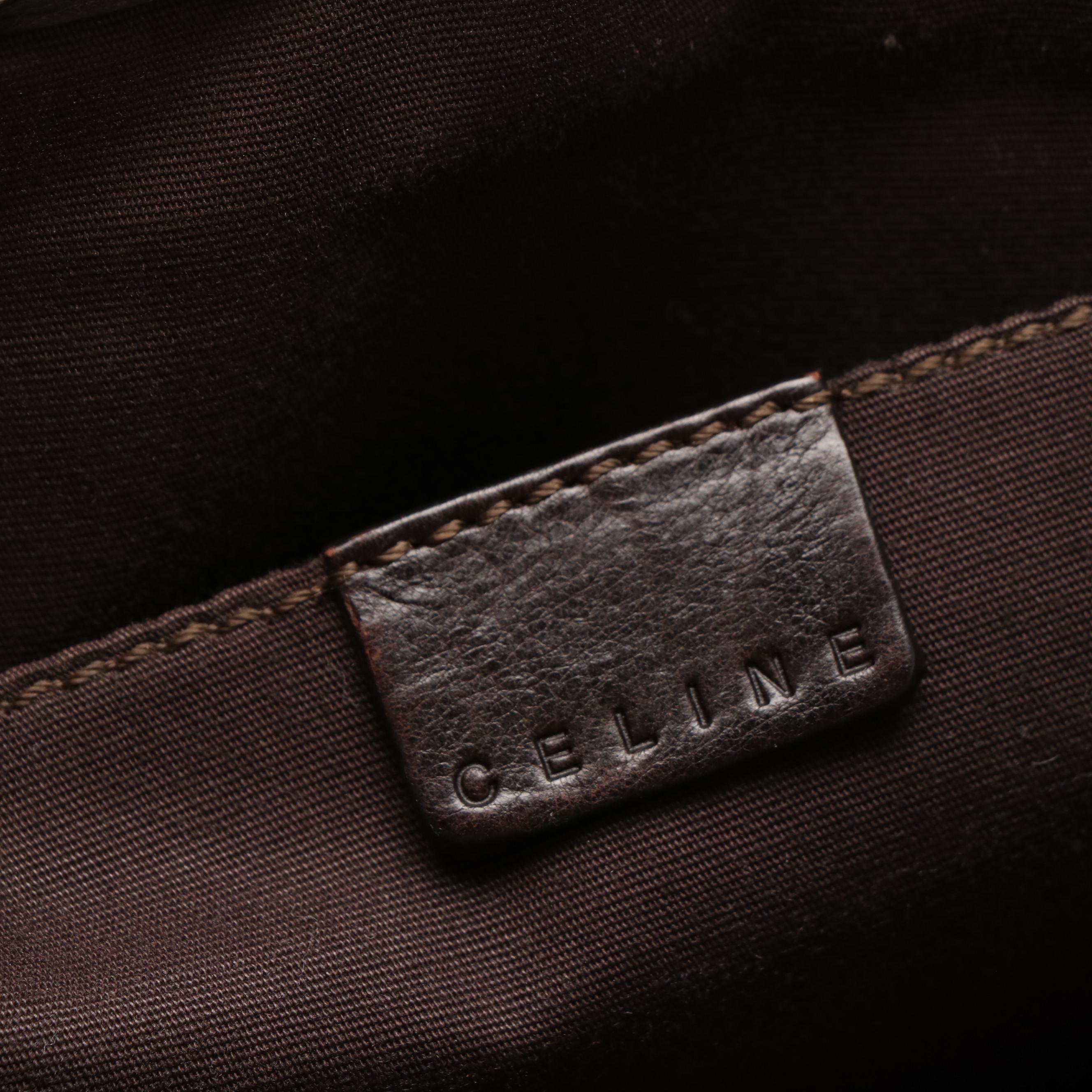 Celine Boogie Bag in Brown Leather