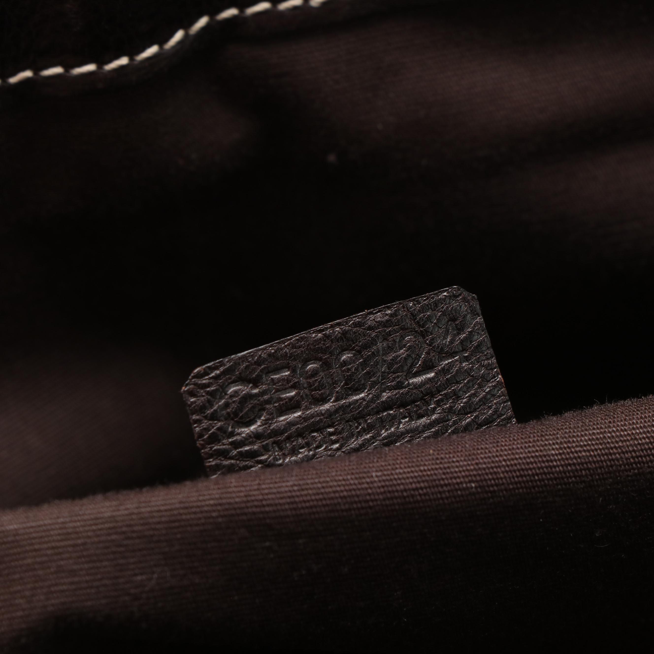 Celine Boogie Bag in Brown Leather