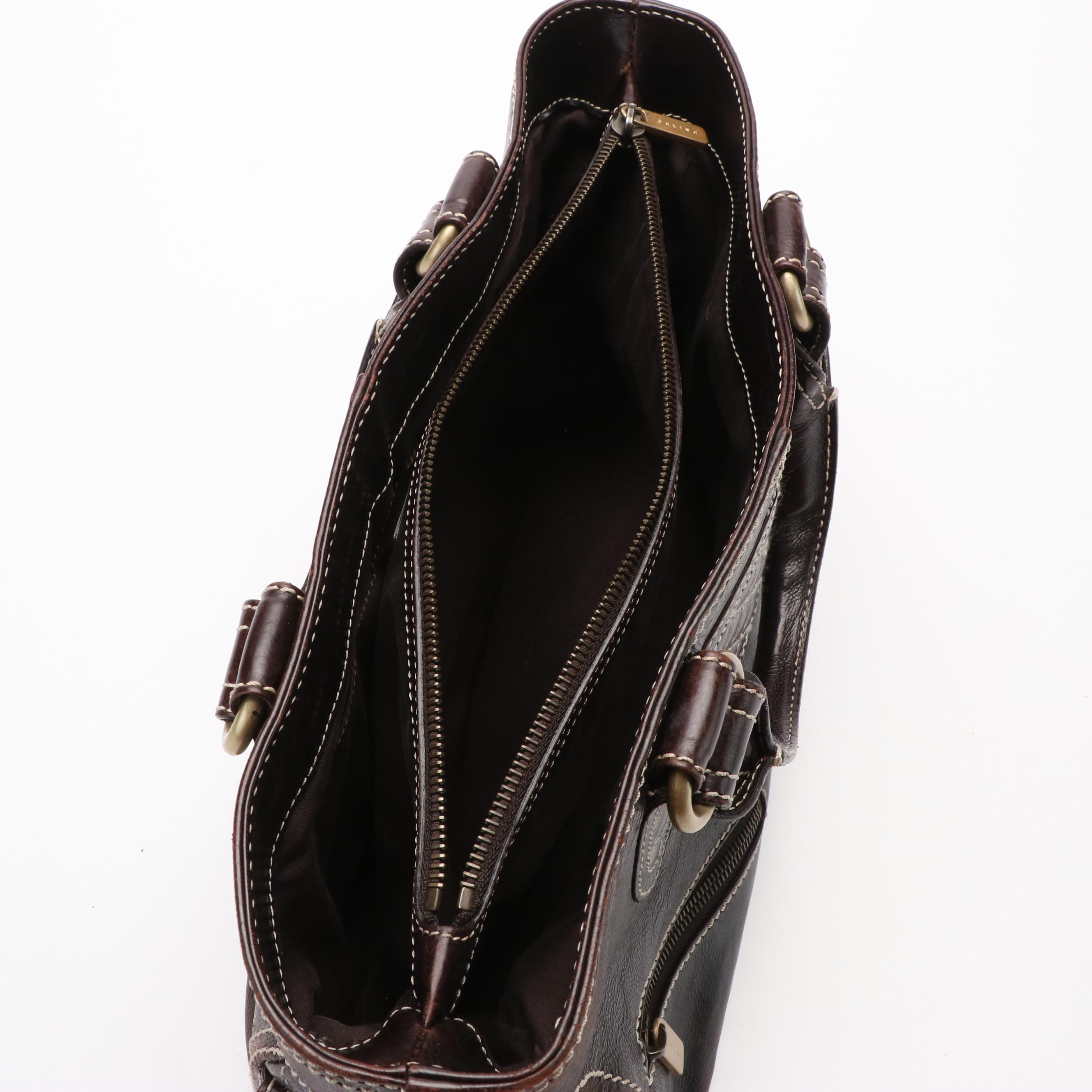 Celine Boogie Bag in Brown Leather