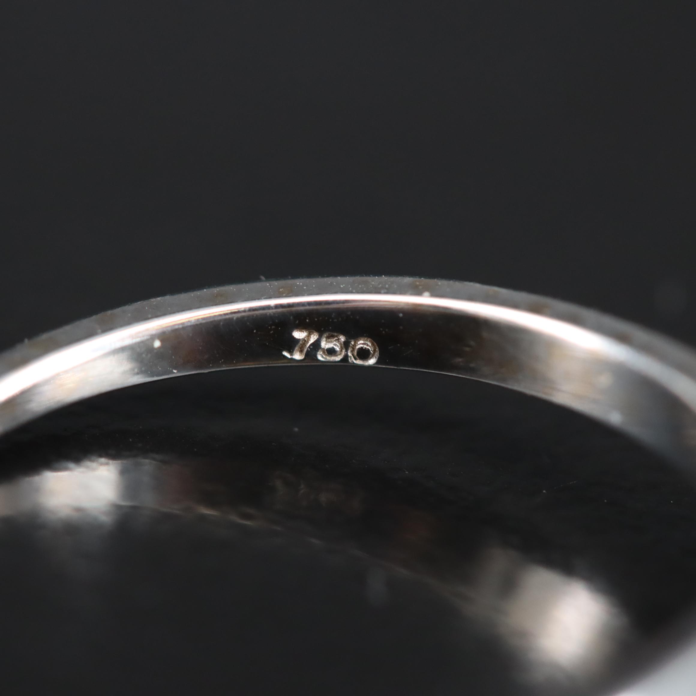 18K 2.21 CT Fancy Dark Green (Origin Undetermined) Diamond Solitaire Ring