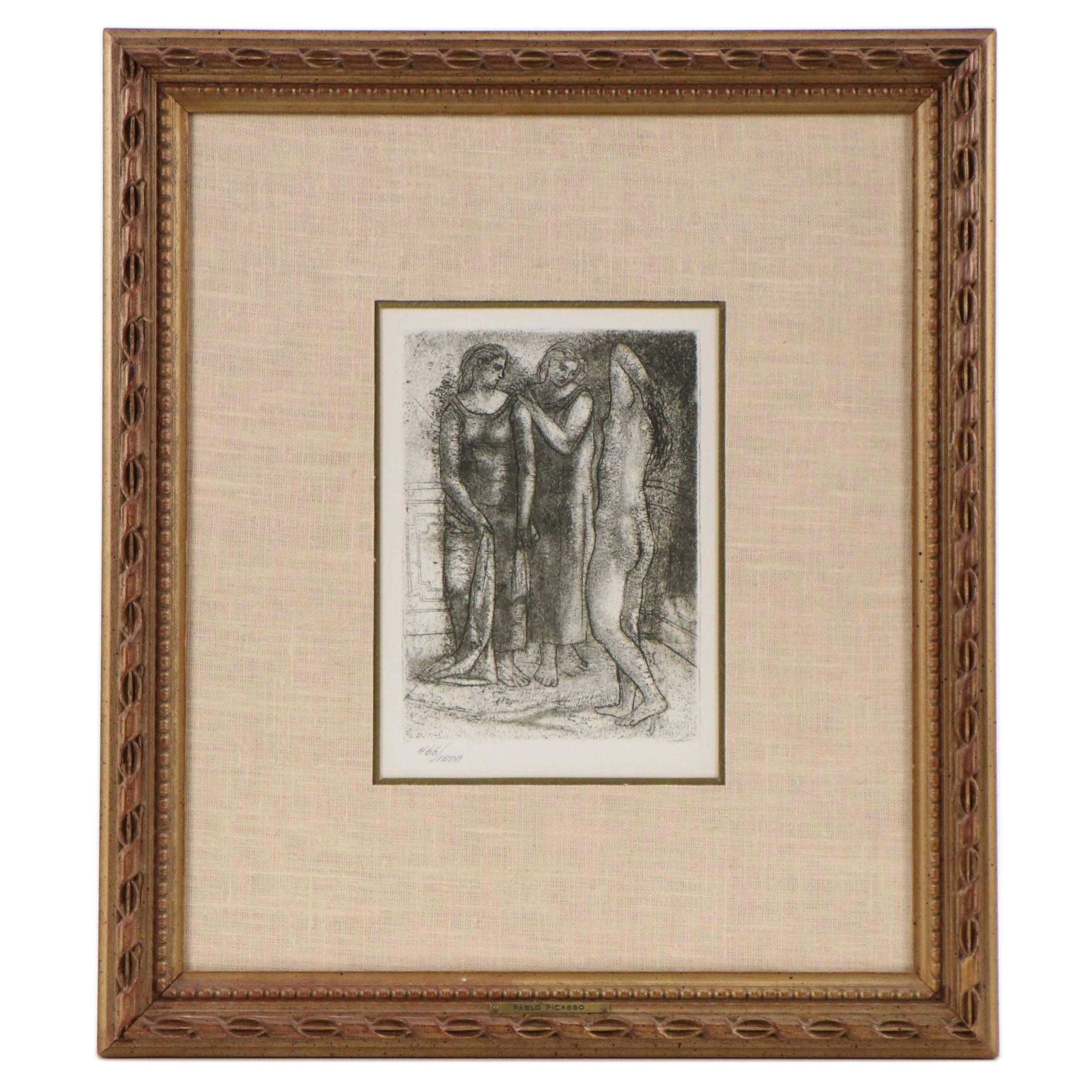 Pablo Picasso Restrike Etching "The Three Graces"