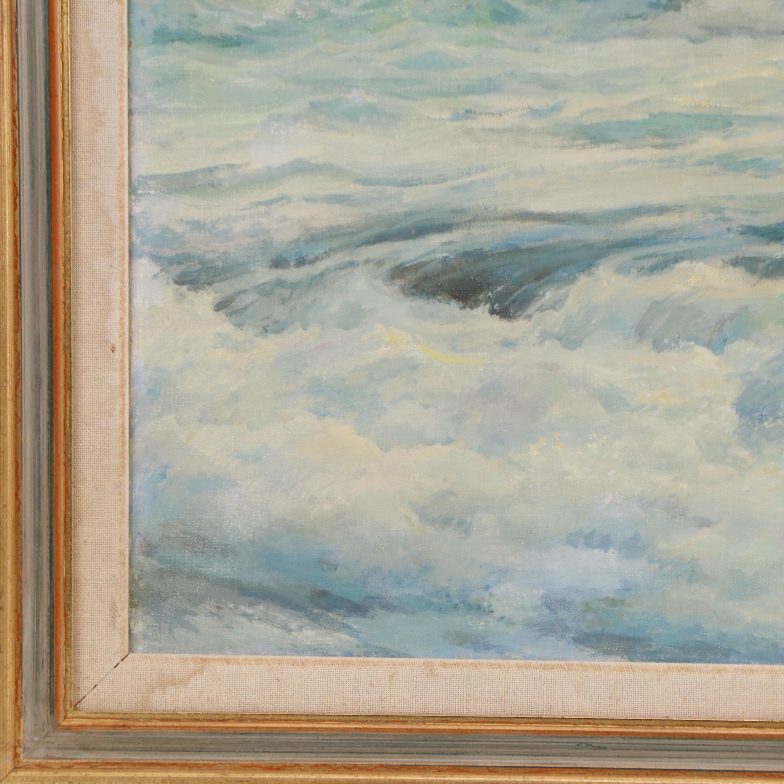 D Bauman Seascape Oil Painting