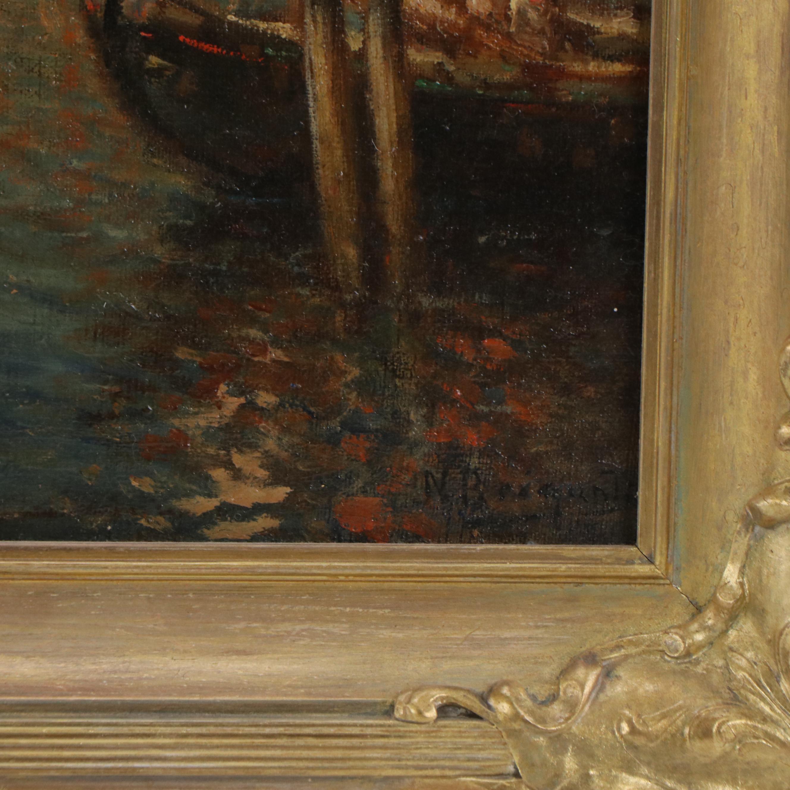 Nicholas Briganti Venetian Grand Canal Oil Painting