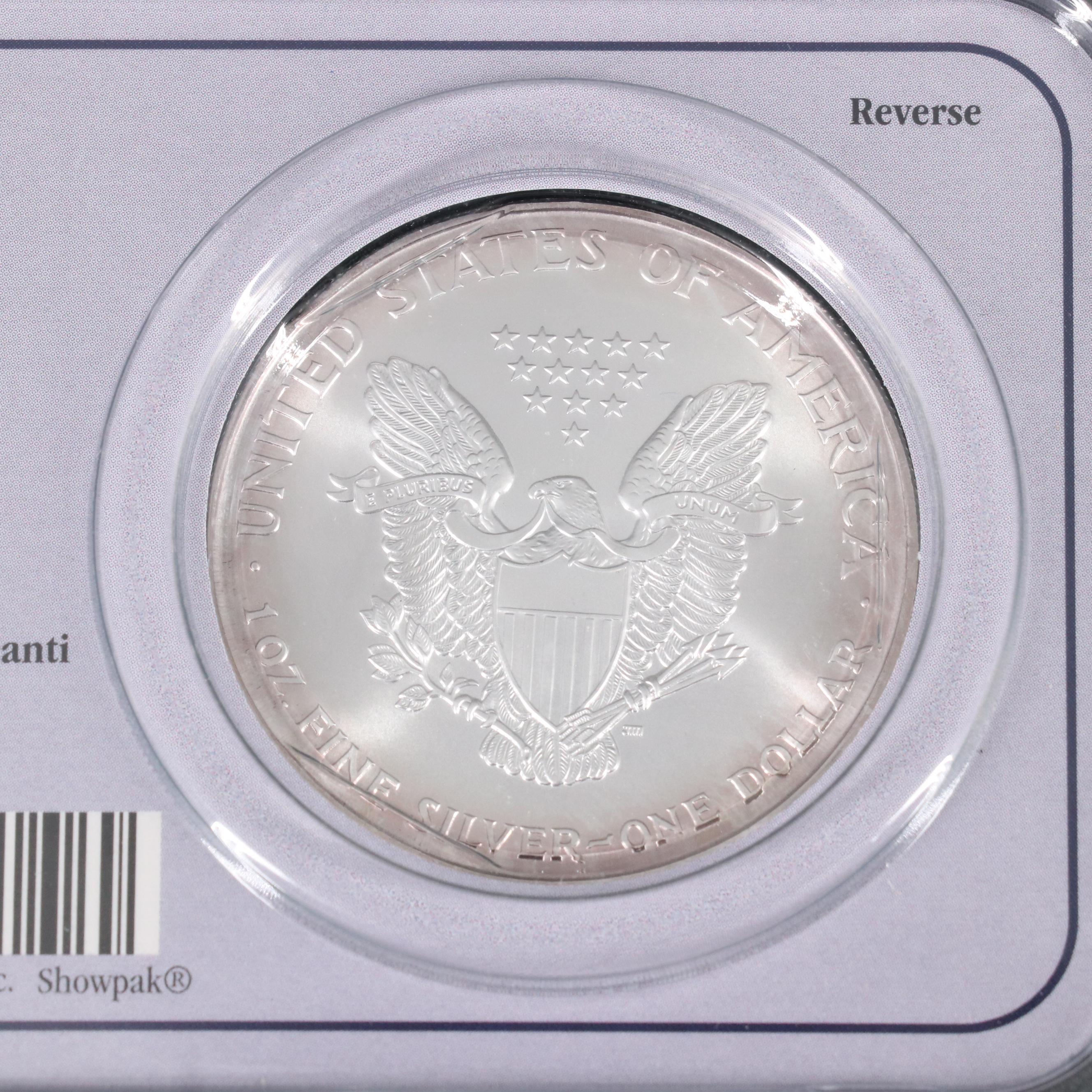 Five American Silver Eagles Including 1998