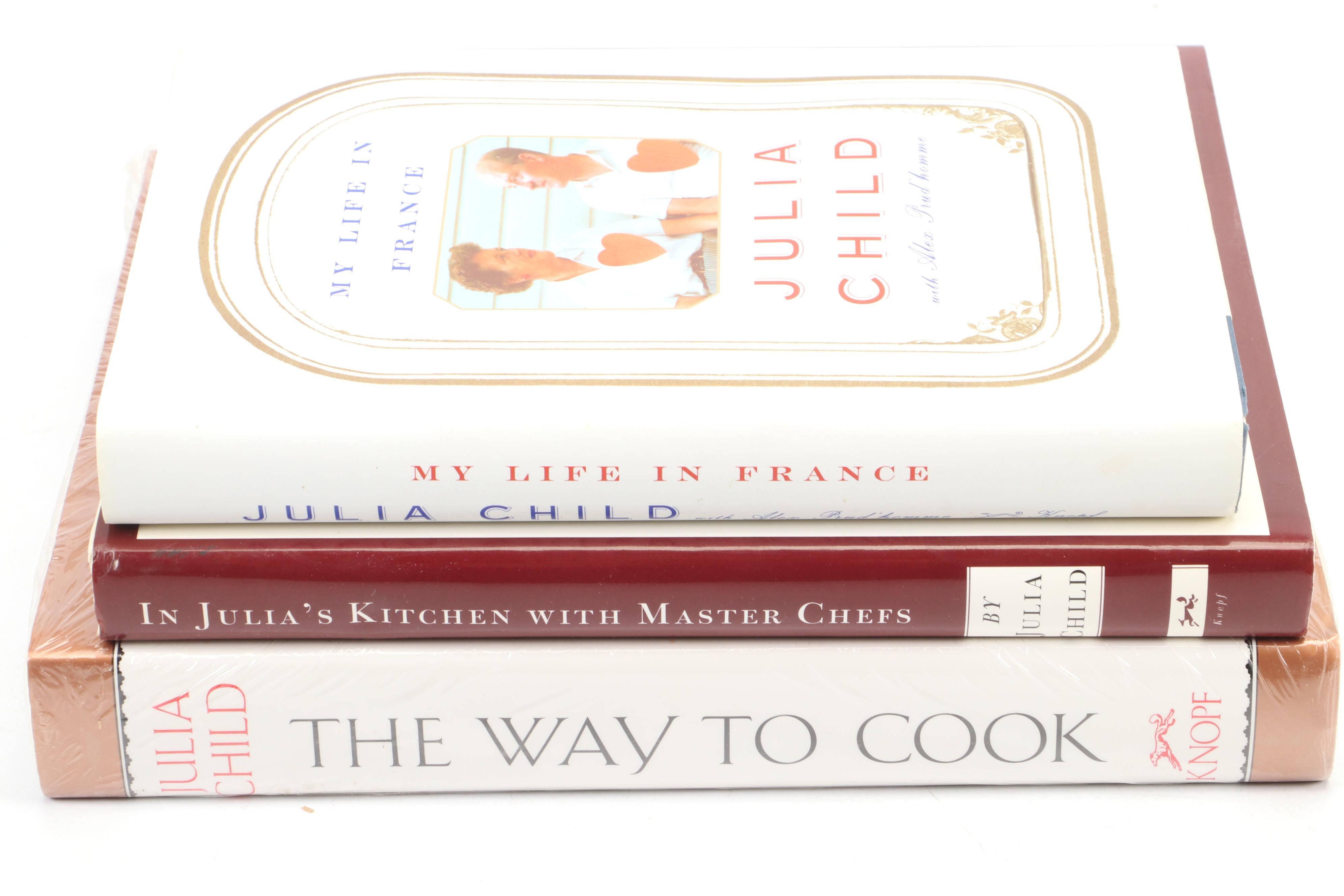 First Edition "In Julia's Kitchen with Master Chefs" and More Julia Child Books
