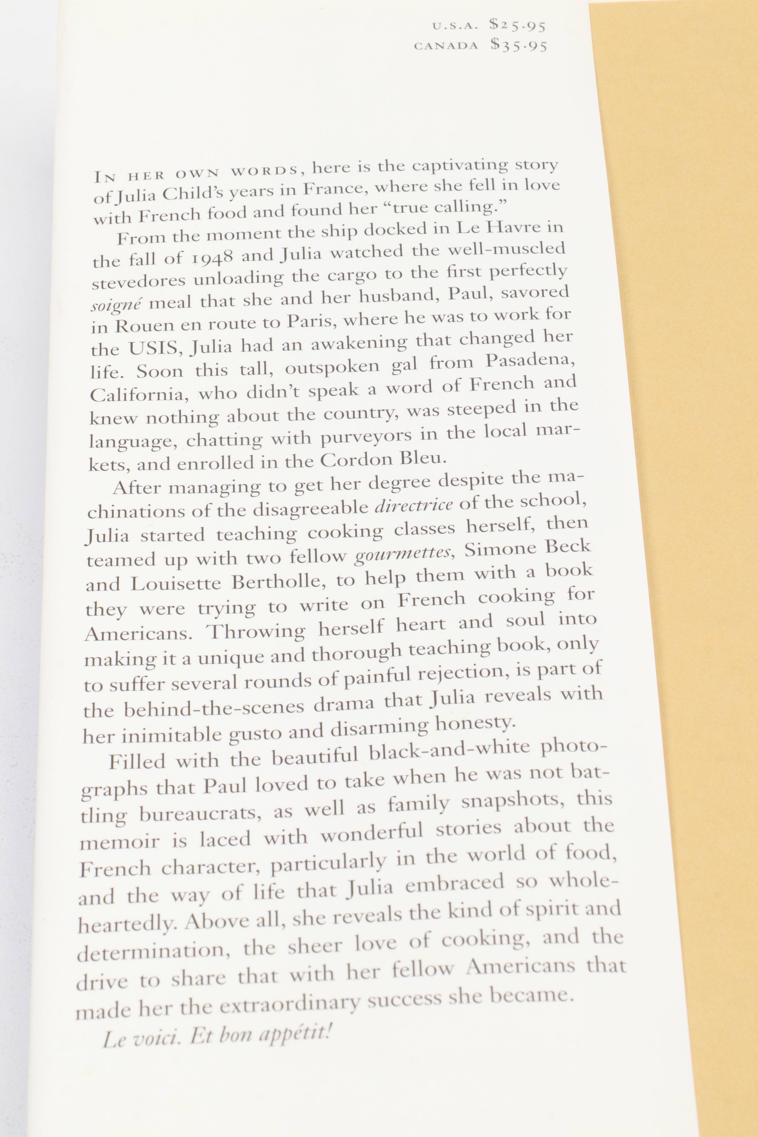 First Edition "In Julia's Kitchen with Master Chefs" and More Julia Child Books