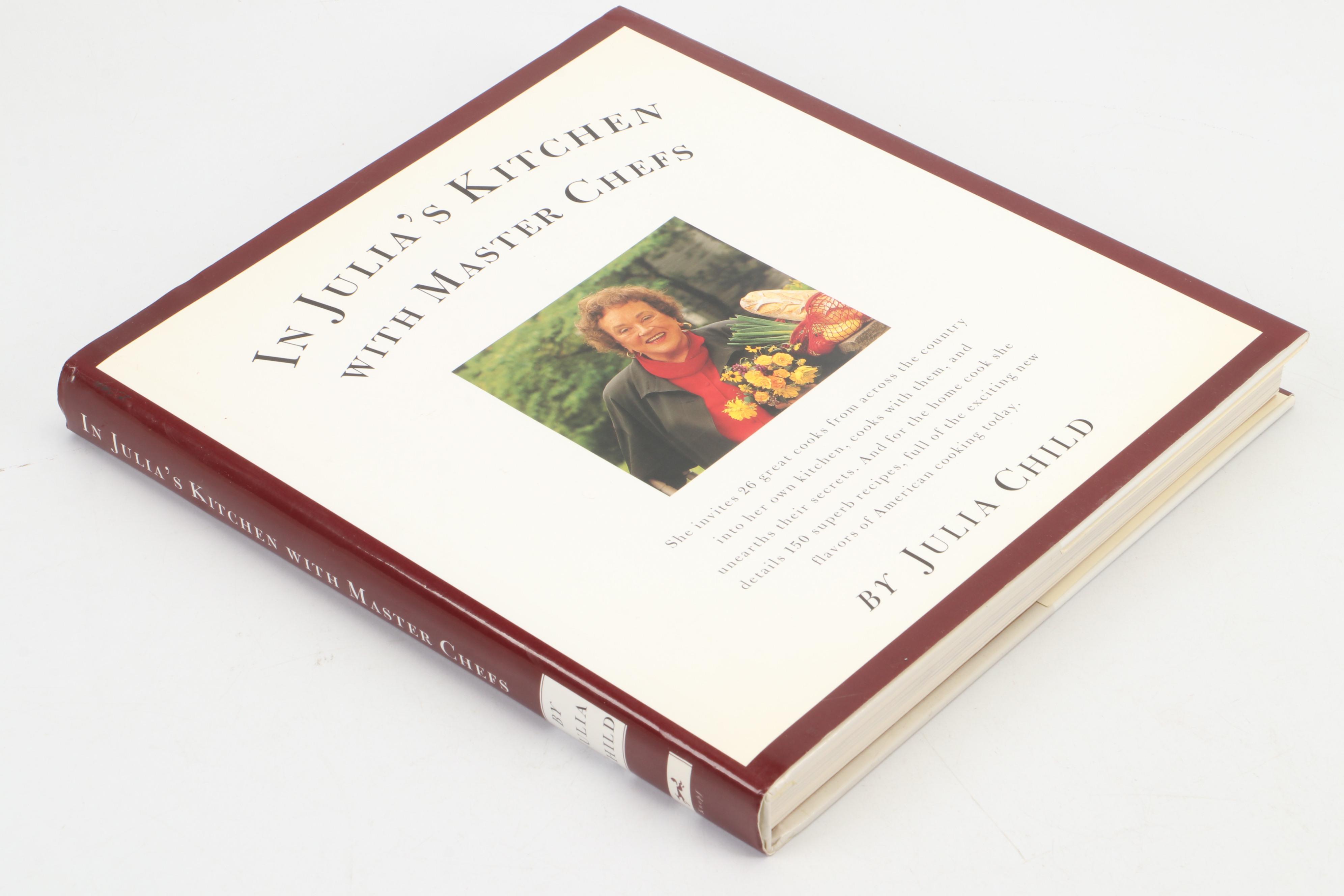First Edition "In Julia's Kitchen with Master Chefs" and More Julia Child Books