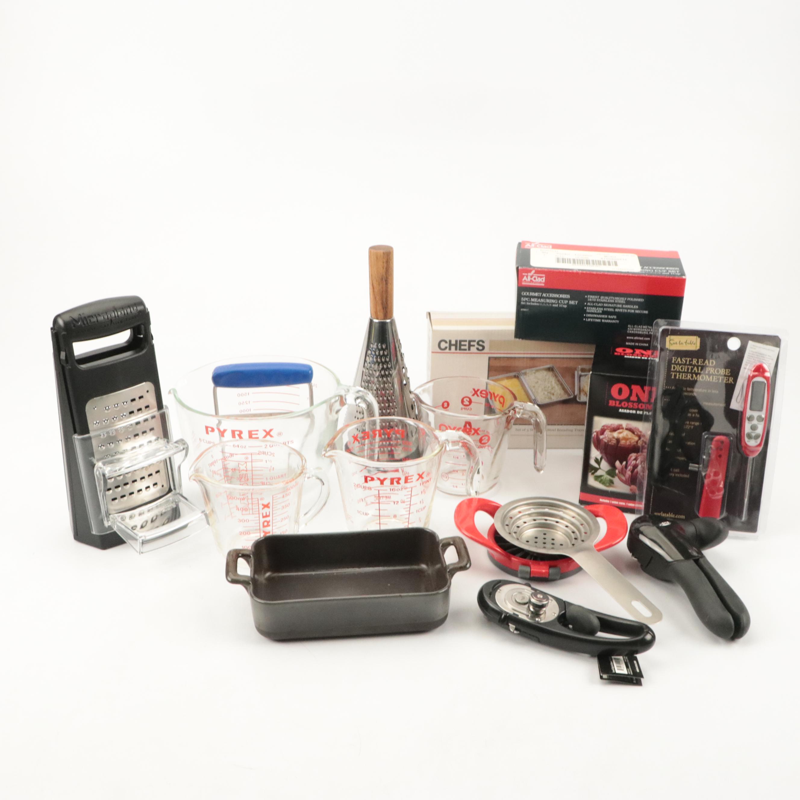 Pyrex Measuring Cups with Graters, Corer, Can Openers and More Kitchen Tools