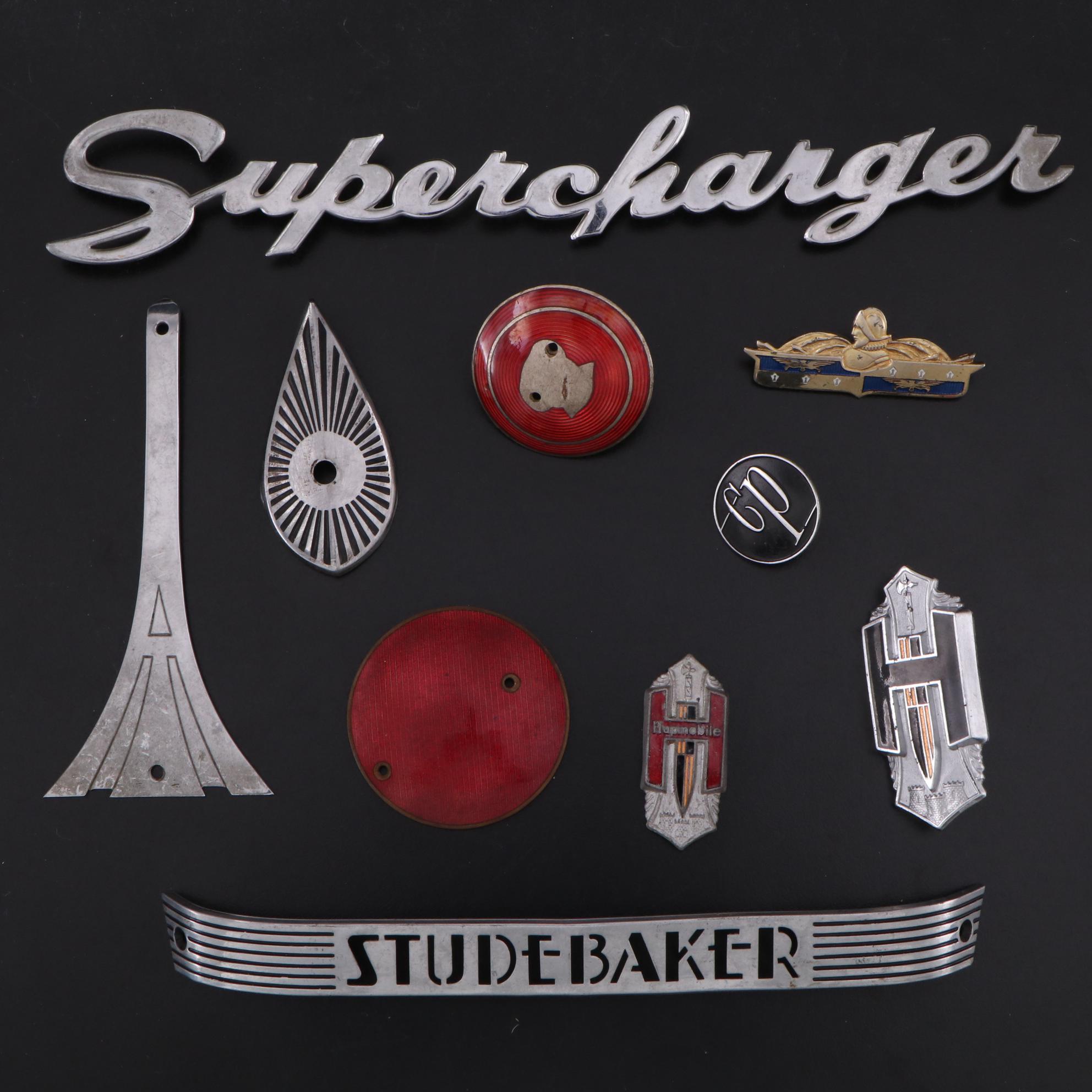 Studebaker, Supercharger, Desoto, Hupmobile, More Auto Emblems, Reflectors