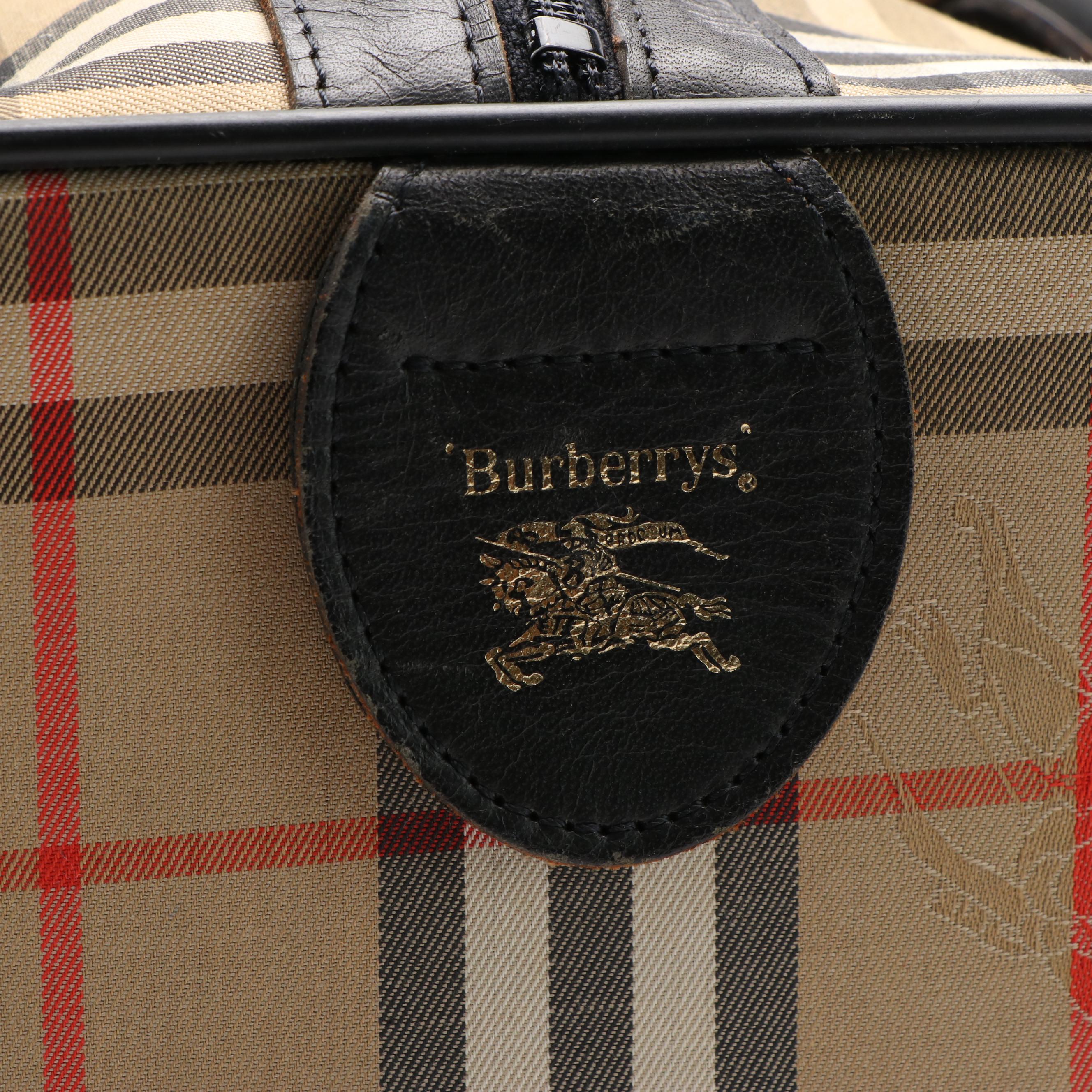 Burberry Haymarket Check Boston Bag