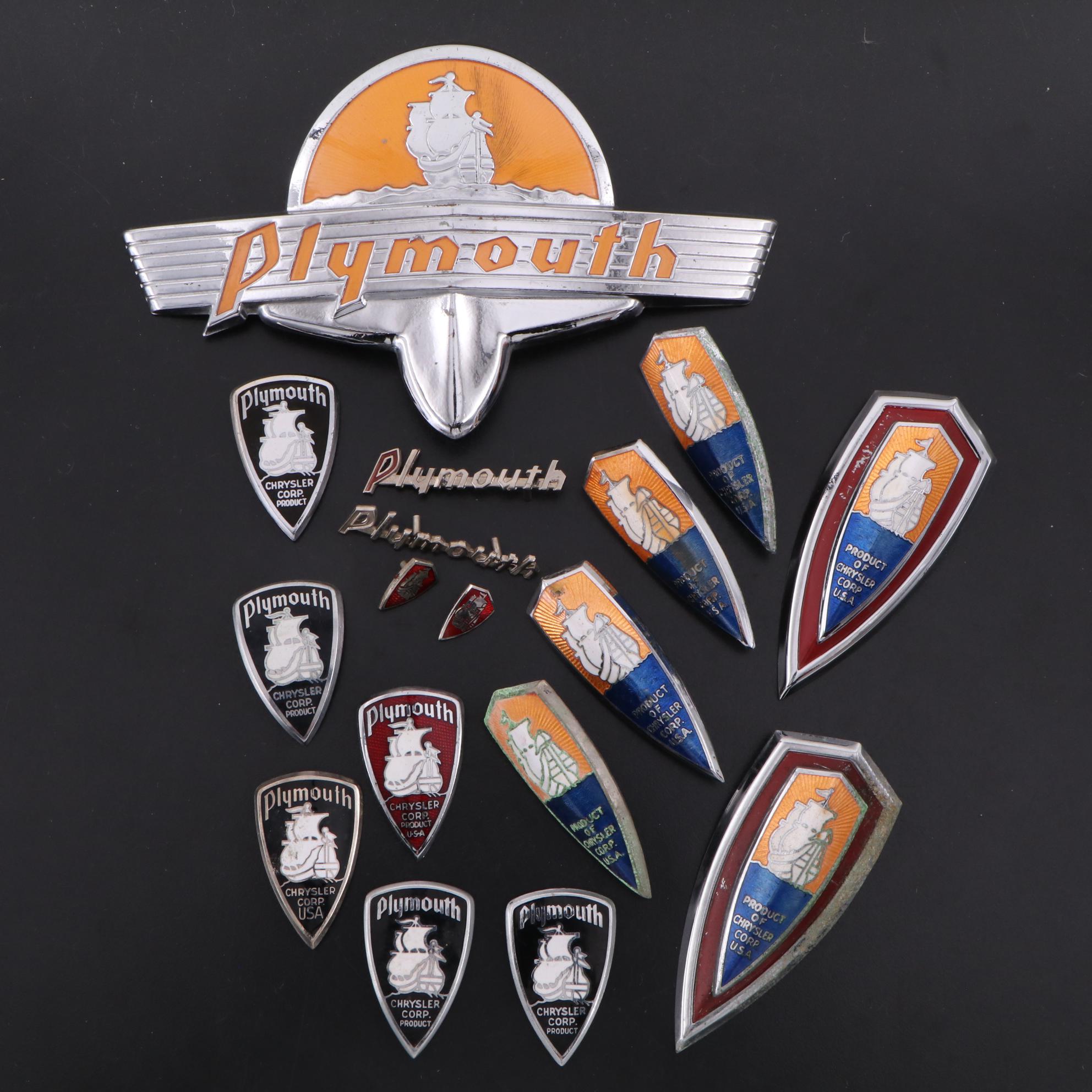 Chrysler Plymouth Automotive Emblems