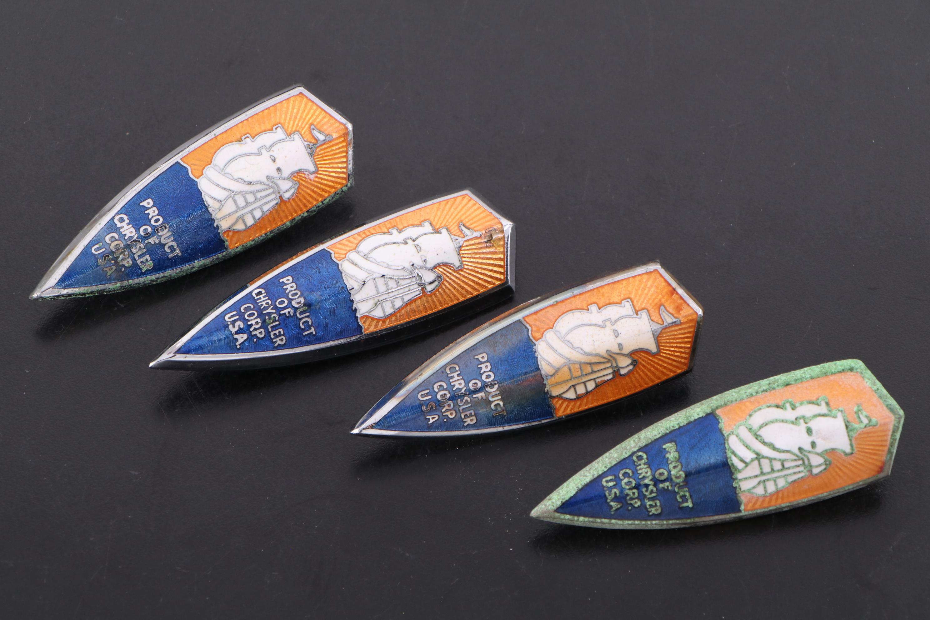 Chrysler Plymouth Automotive Emblems