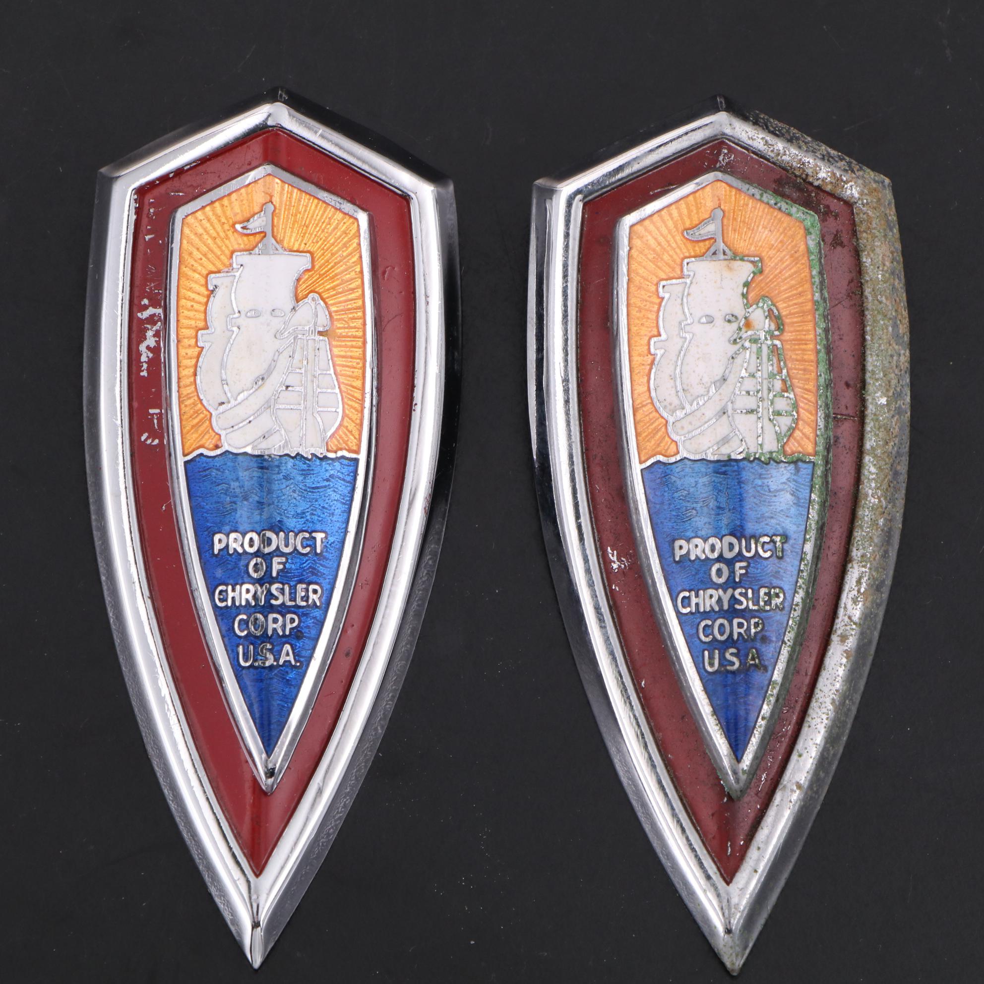 Chrysler Plymouth Automotive Emblems