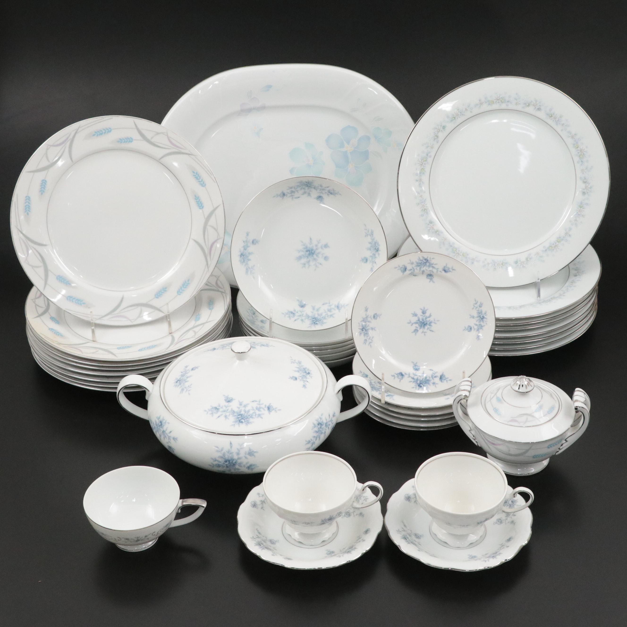 Noritake, Johann Haviland, Mikasa, and More Blue Floral Porcelain Dinnerware