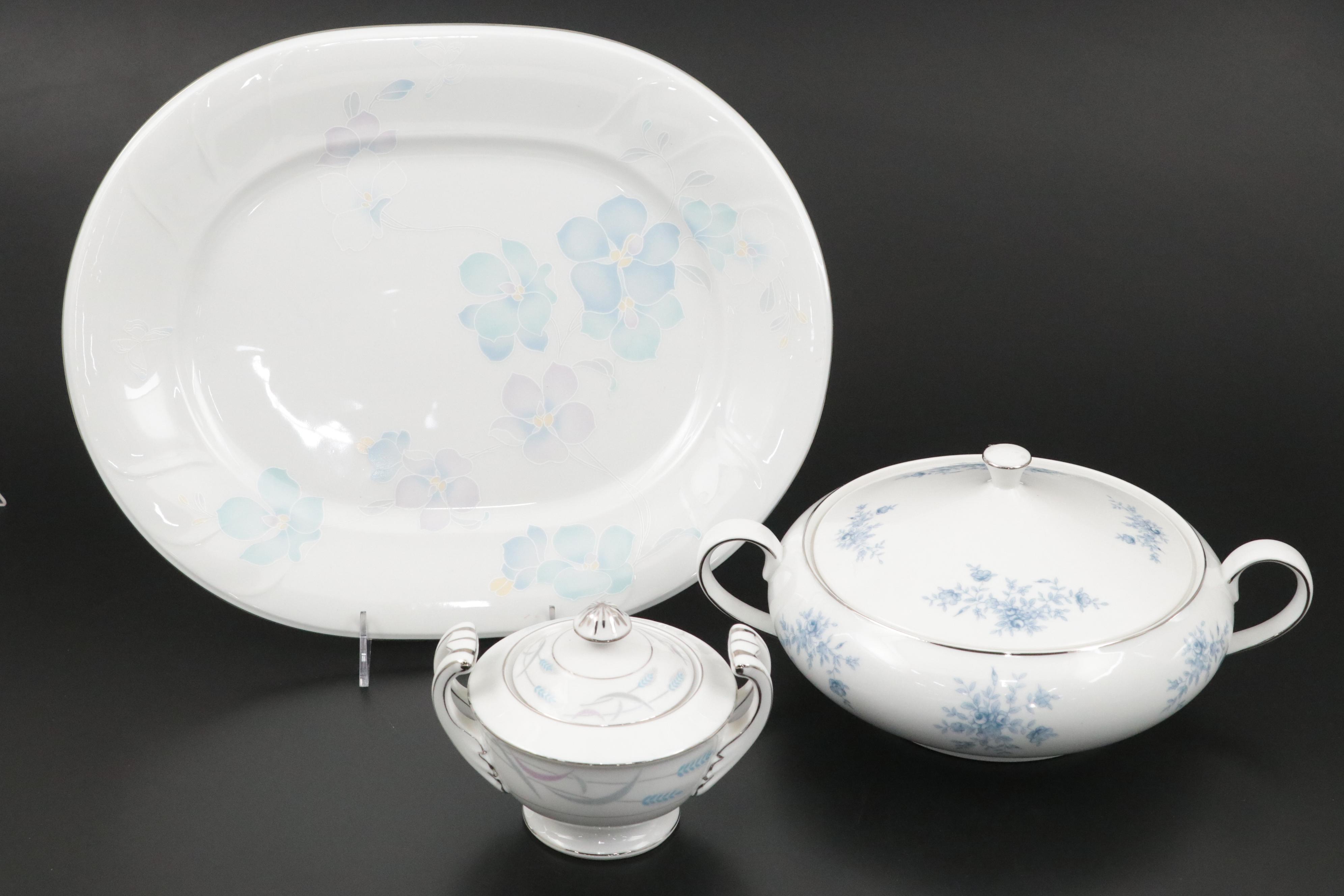 Noritake, Johann Haviland, Mikasa, and More Blue Floral Porcelain Dinnerware