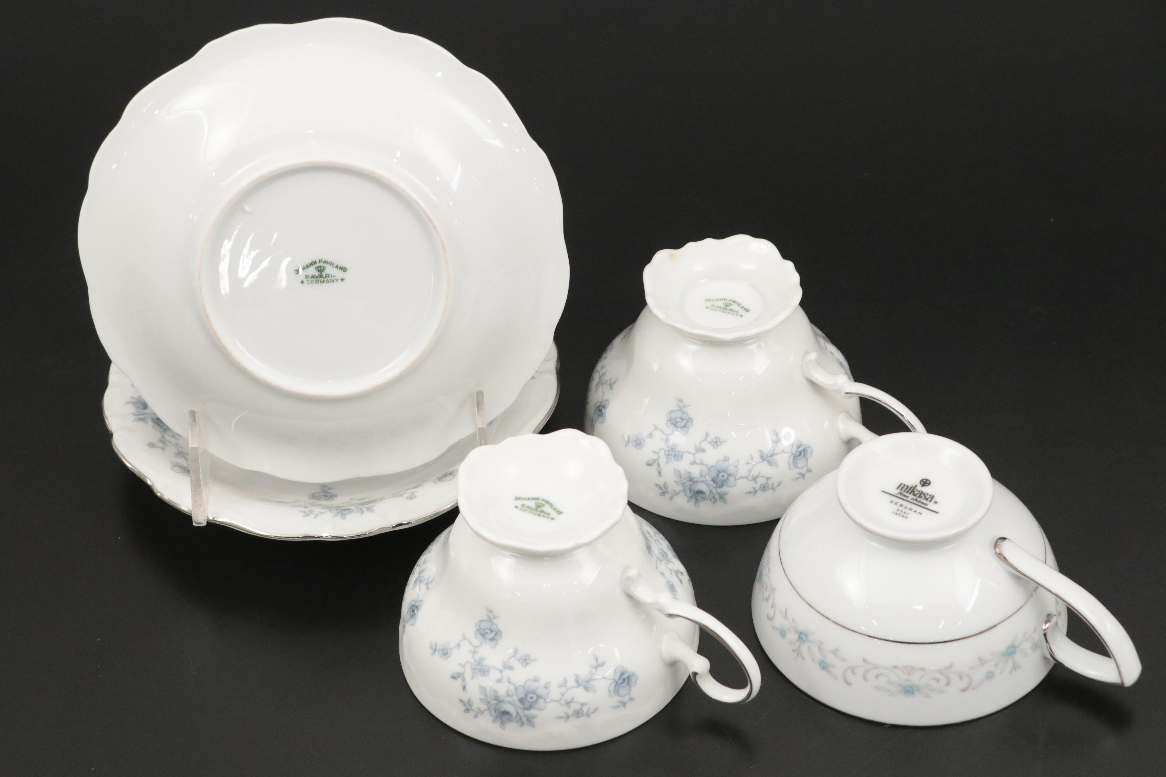 Noritake, Johann Haviland, Mikasa, and More Blue Floral Porcelain Dinnerware