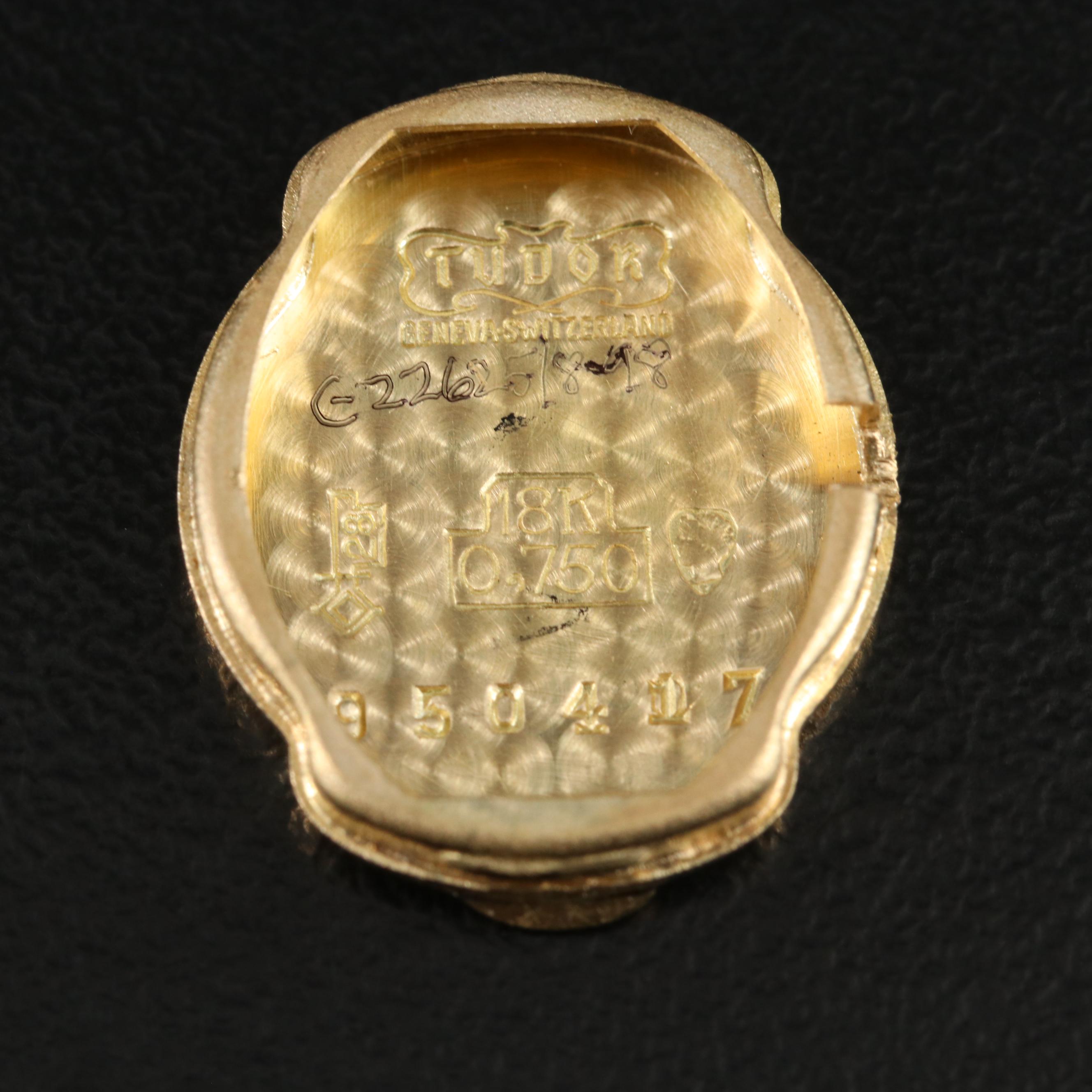 18K Vintage Tudor Diamond Manual Wind Watch