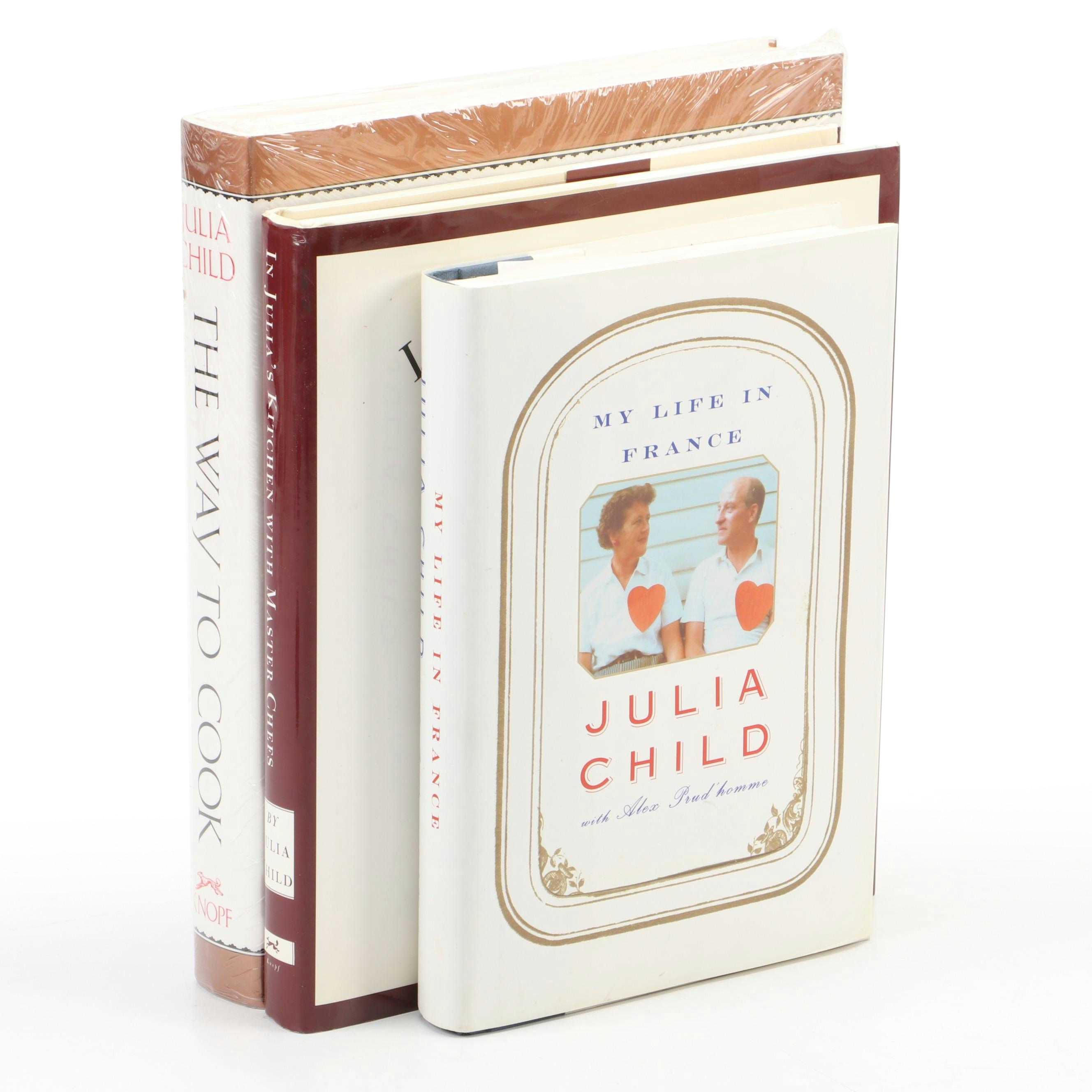 First Edition "In Julia's Kitchen with Master Chefs" and More Julia Child Books