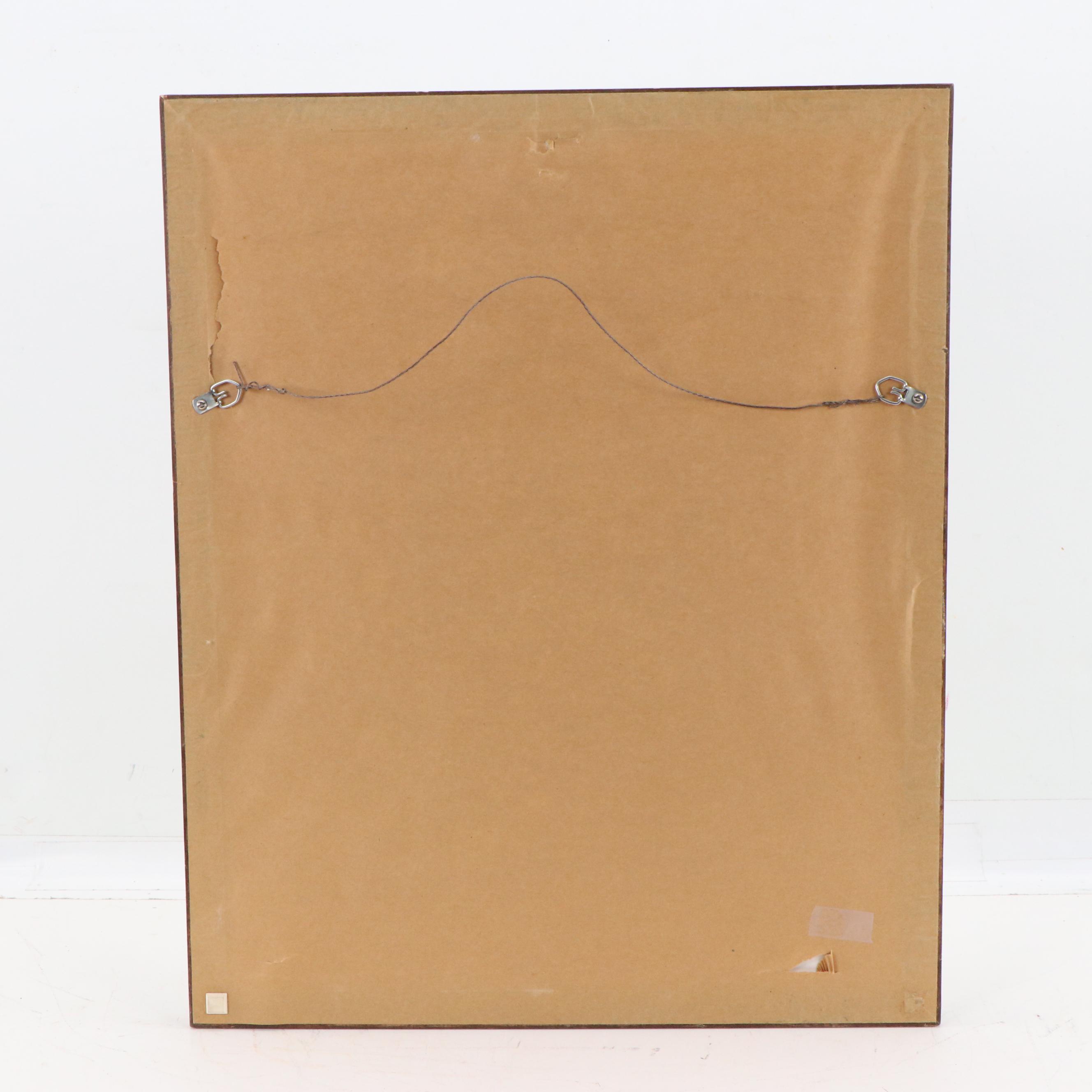 Joan Arnold Watercolor Painting of a Winter Landscape with Canadian Geese