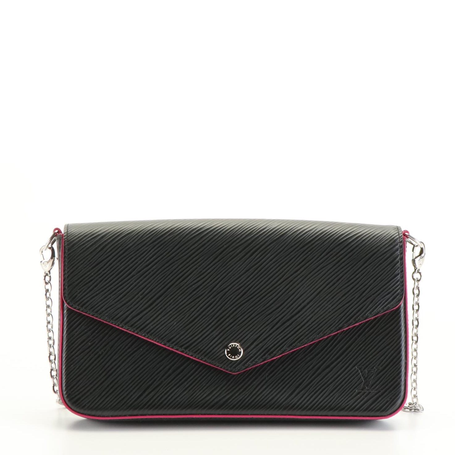 Louis Vuitton Félicie Crossbody Bag in Black Epi Leather