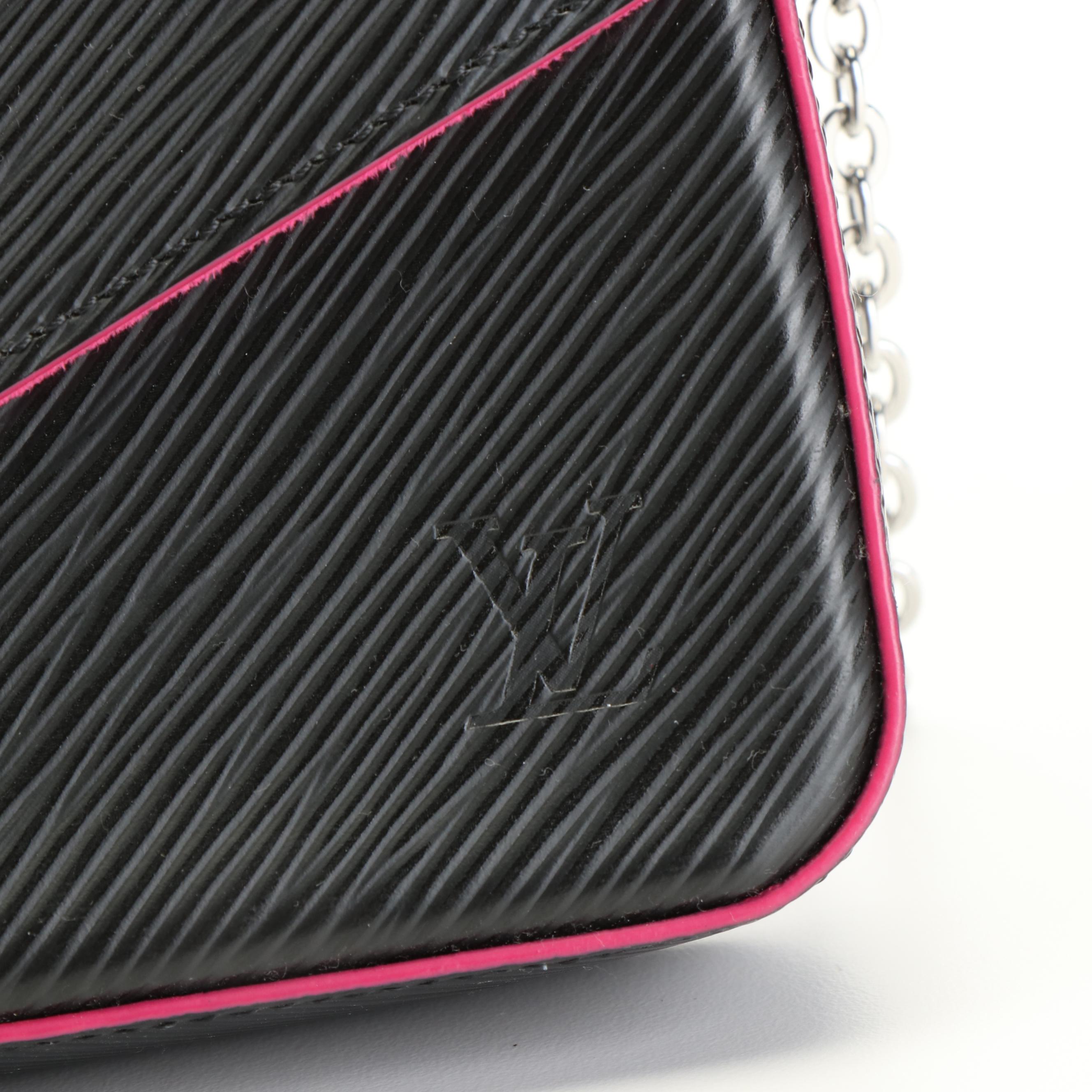 Louis Vuitton Félicie Crossbody Bag in Black Epi Leather