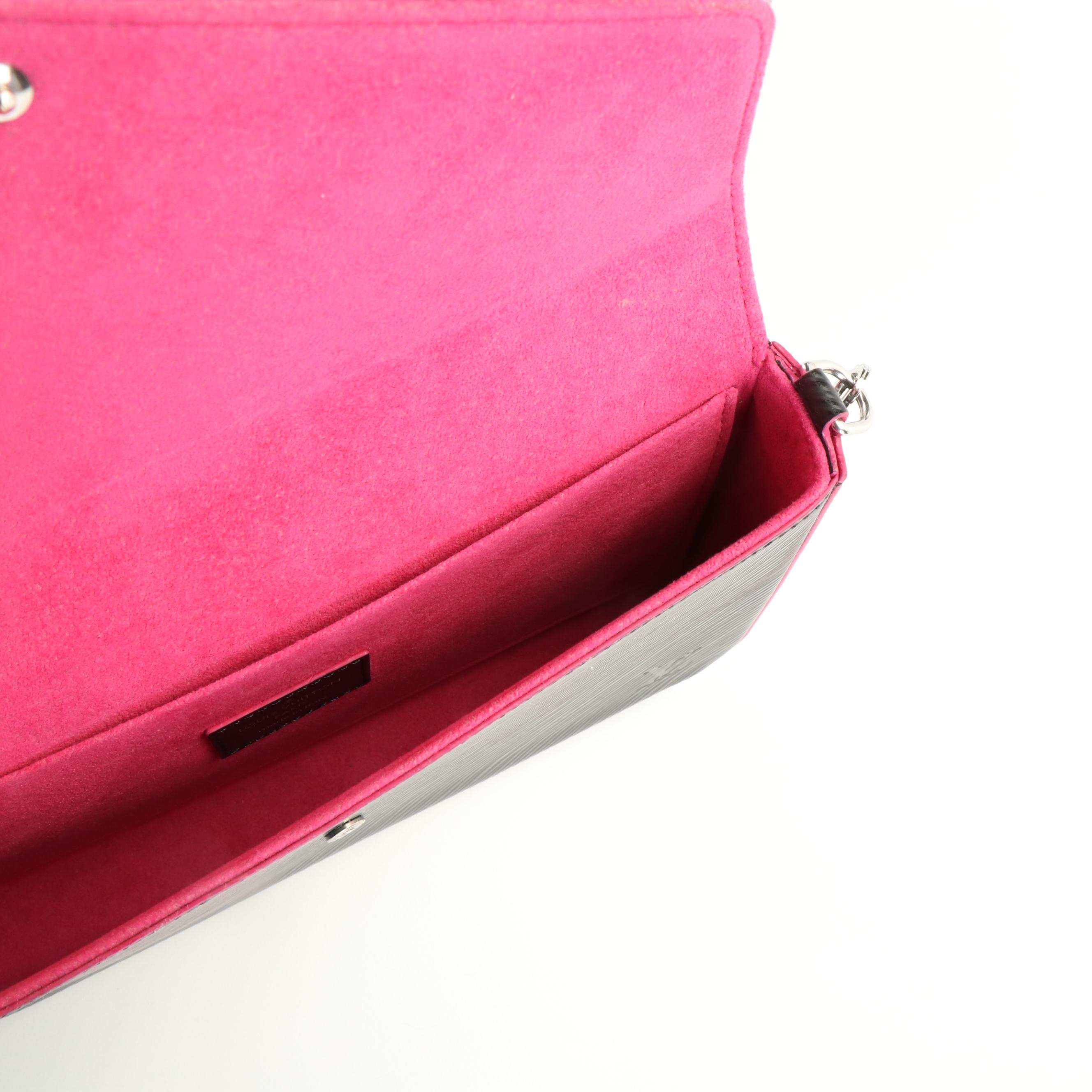 Louis Vuitton Félicie Crossbody Bag in Black Epi Leather