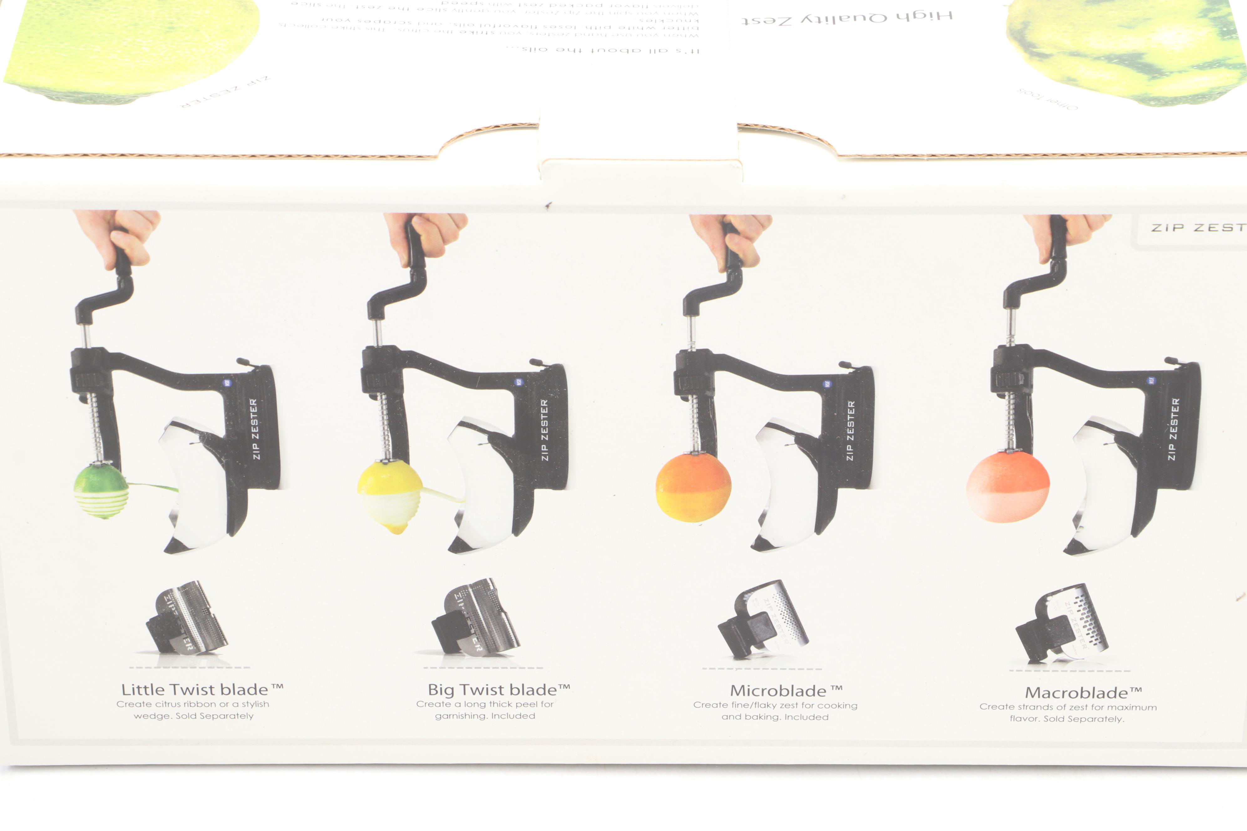 Zip Zester Citrus Zester Cocktail Garnisher and Good Grips Spiralizer