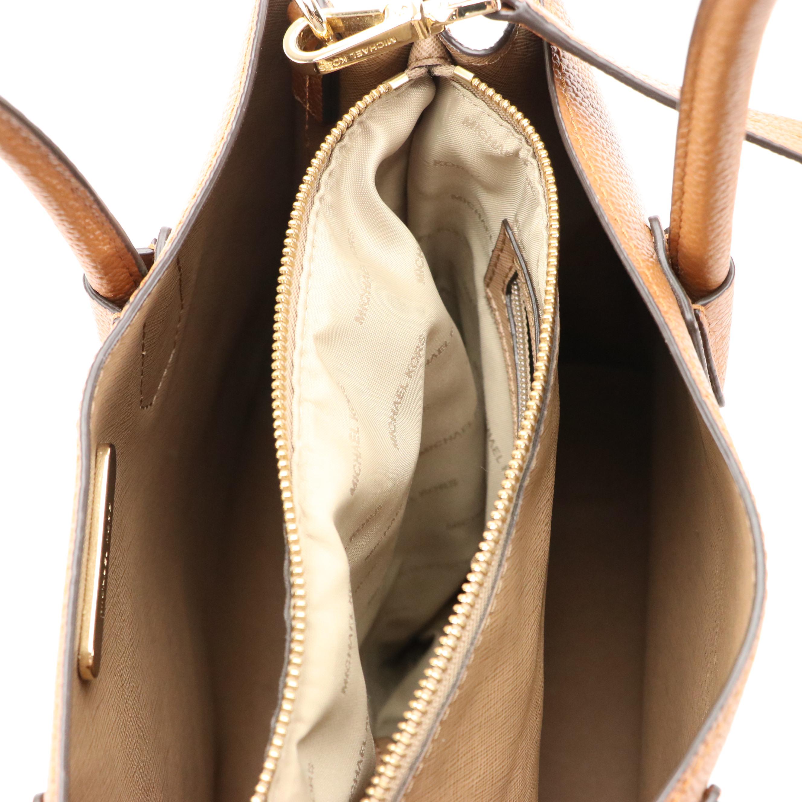 Brahmin Croc Embossed Leather Handbag & Michael Kors Grained Leather Two-Way Bag