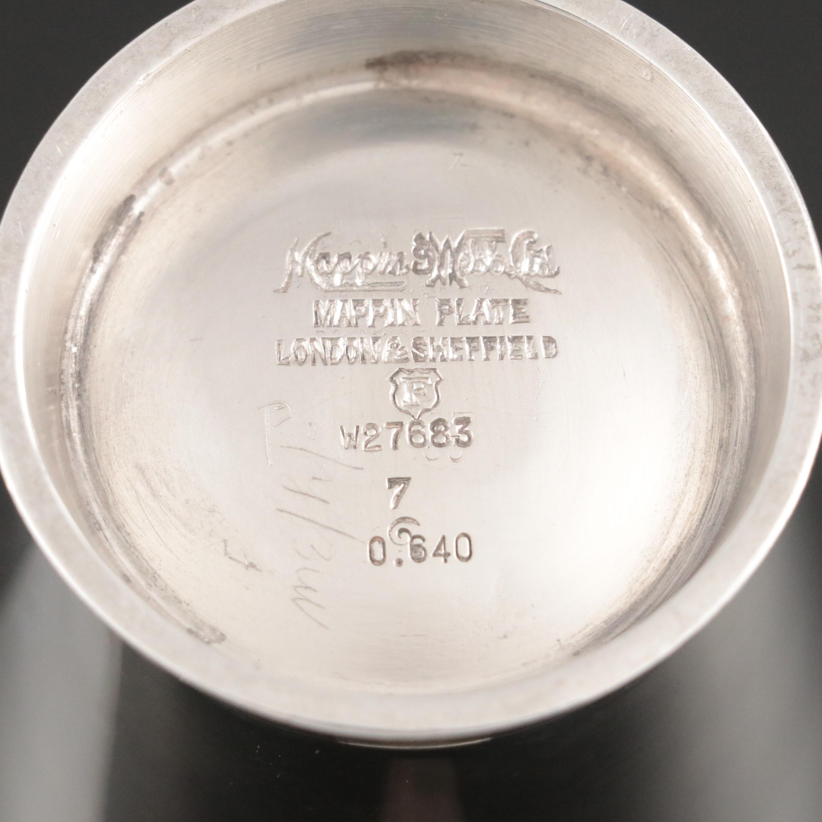 Mappin & Webb Silver Plate Tea and Hot Water Pots, Designed by Keith Murray