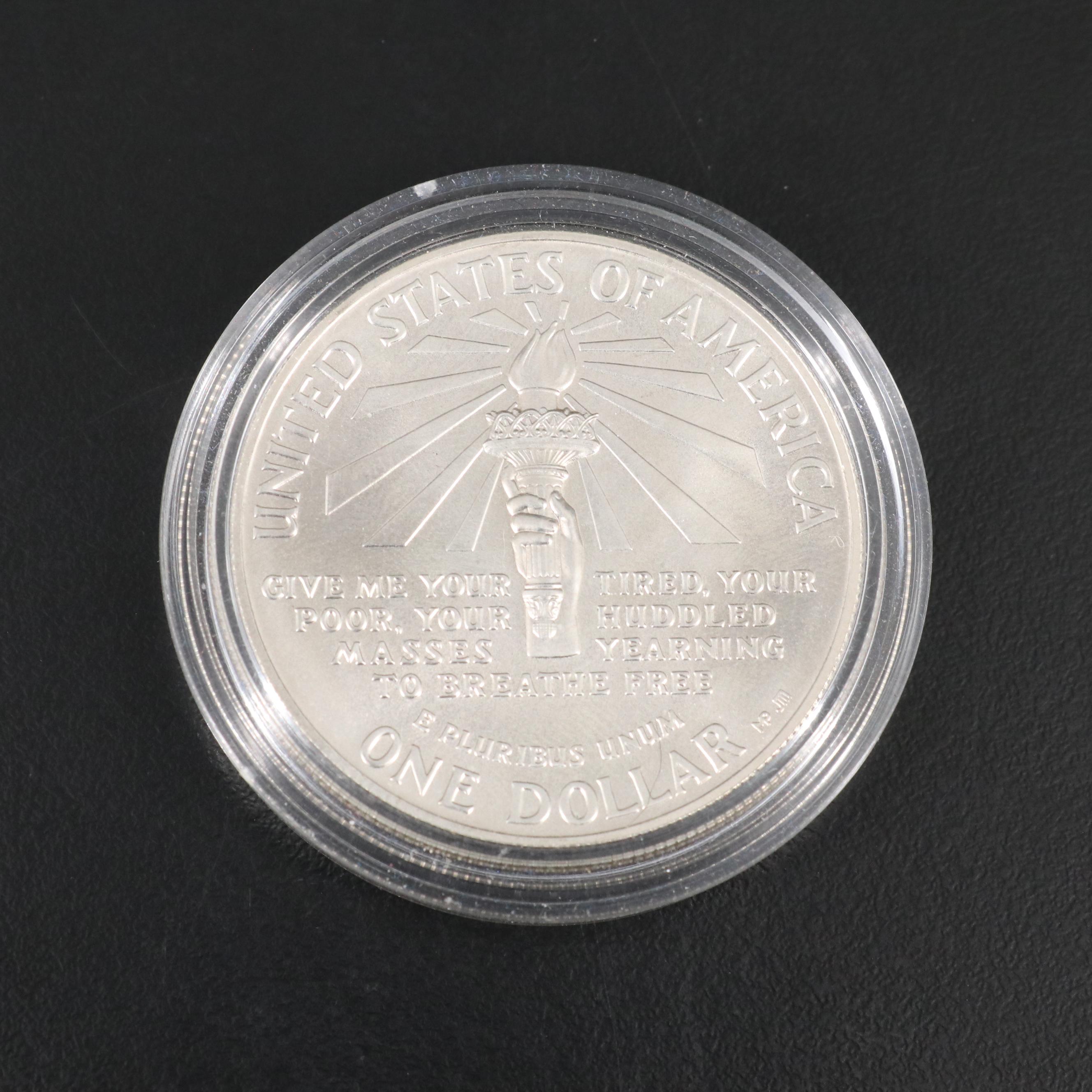 Five Modern Commemorative Silver Dollars