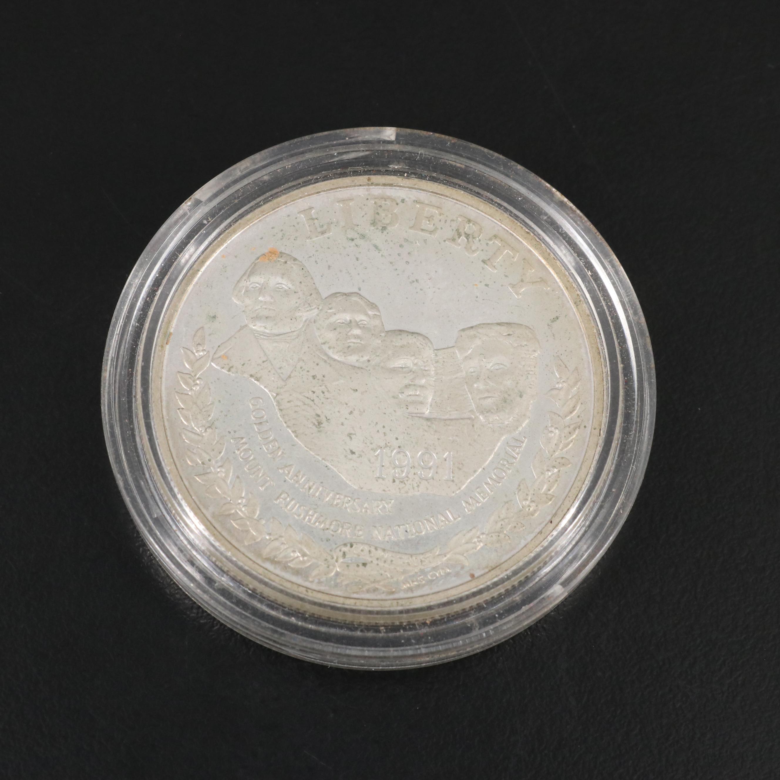 Five Modern Commemorative Silver Dollars