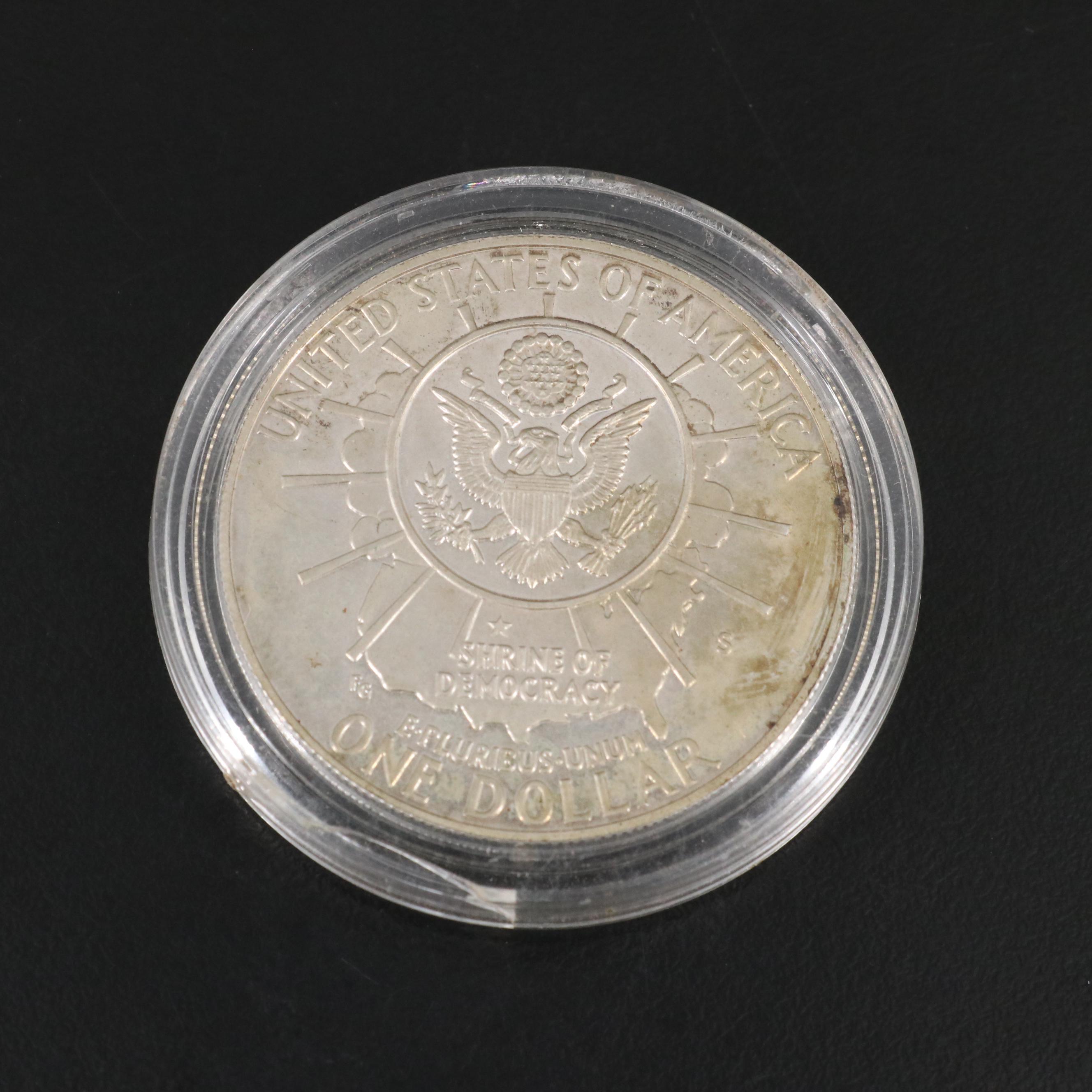 Five Modern Commemorative Silver Dollars