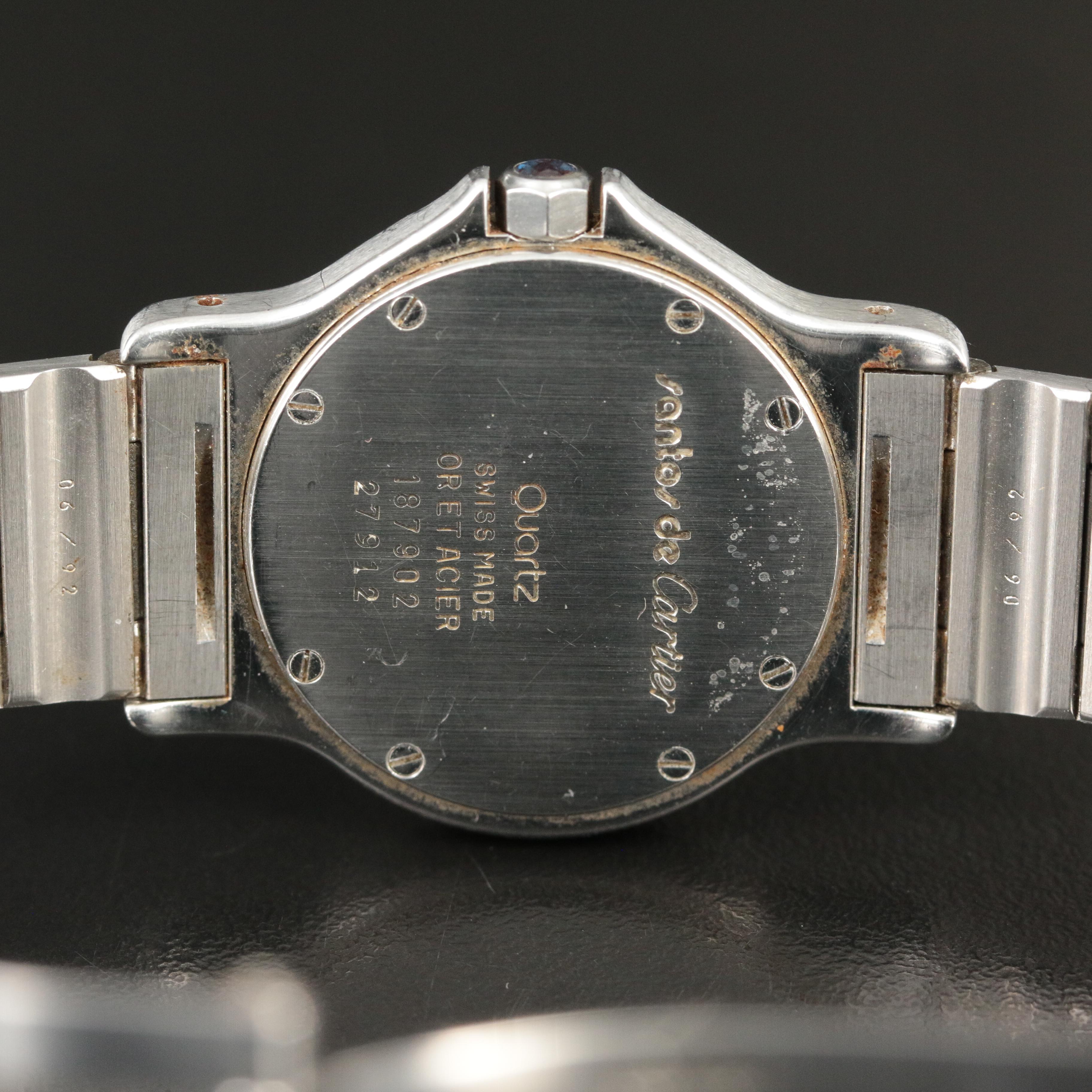 18K and Stainless Steel Cartier Santos Quartz Watch