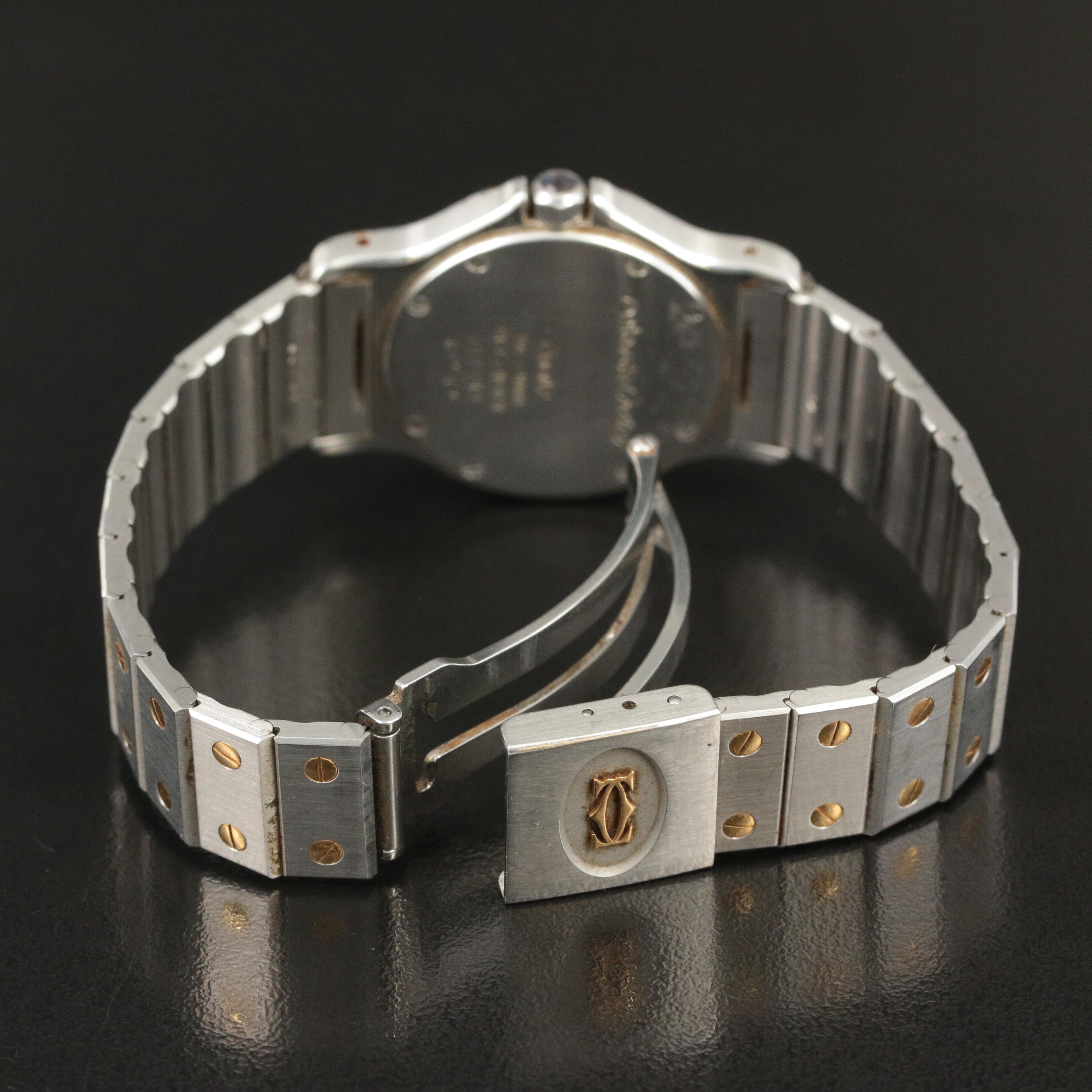 18K and Stainless Steel Cartier Santos Quartz Watch