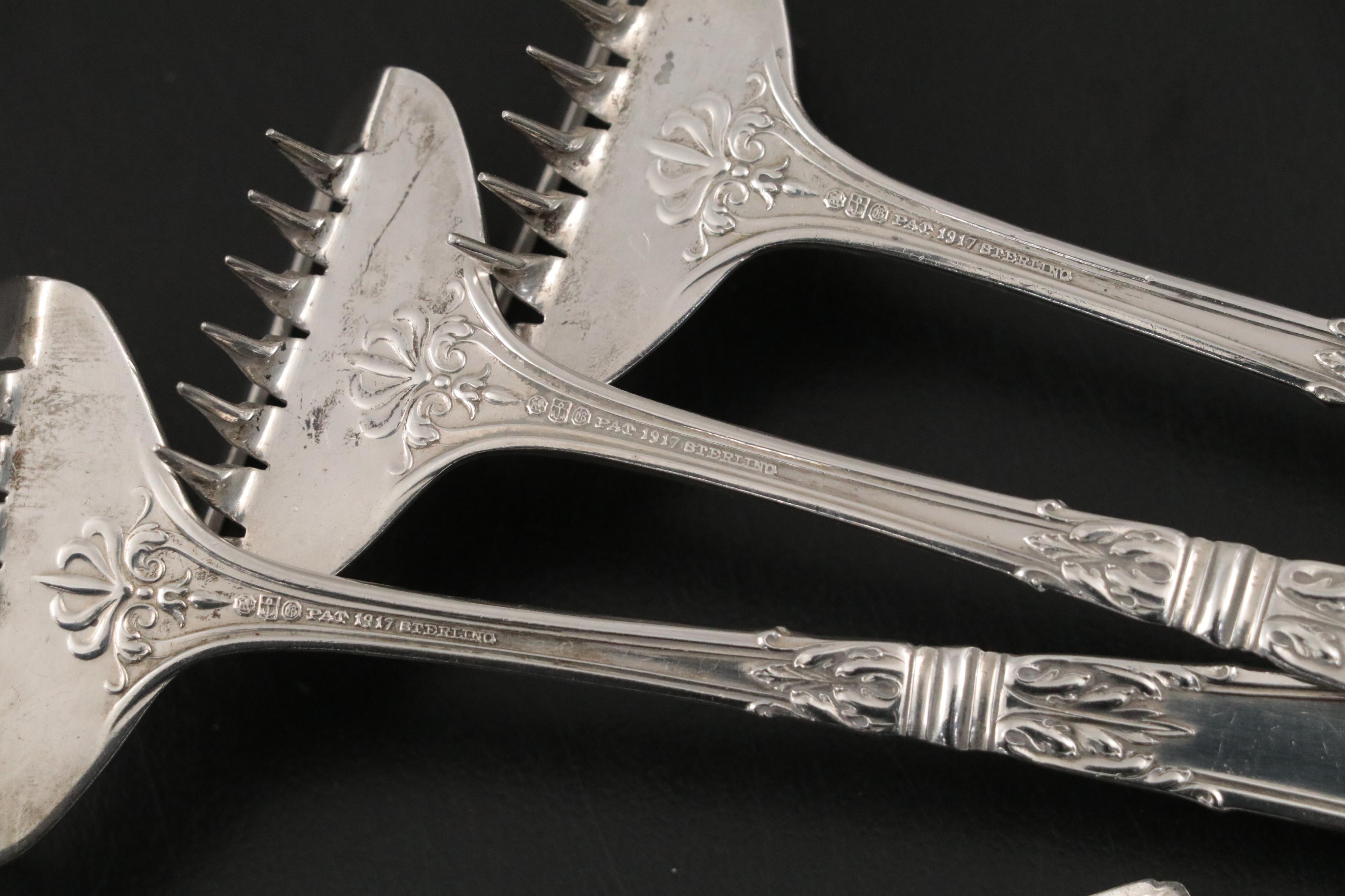 Gorham "Lansdowne" Sterling Silver Corn Rake Kernel Splitter